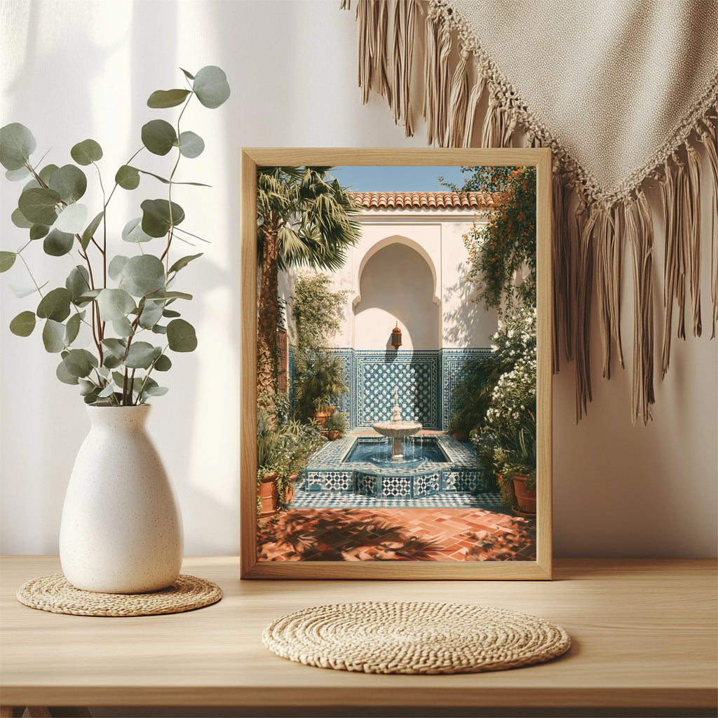 Mediterraner Innenhof Poster – Raumansicht 3
