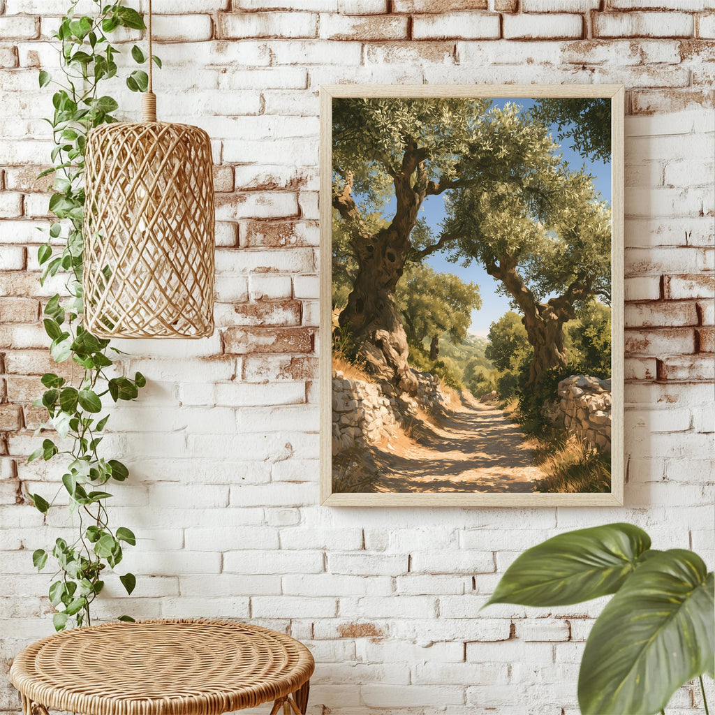 Alter Olivenweg Poster – Raumansicht 1