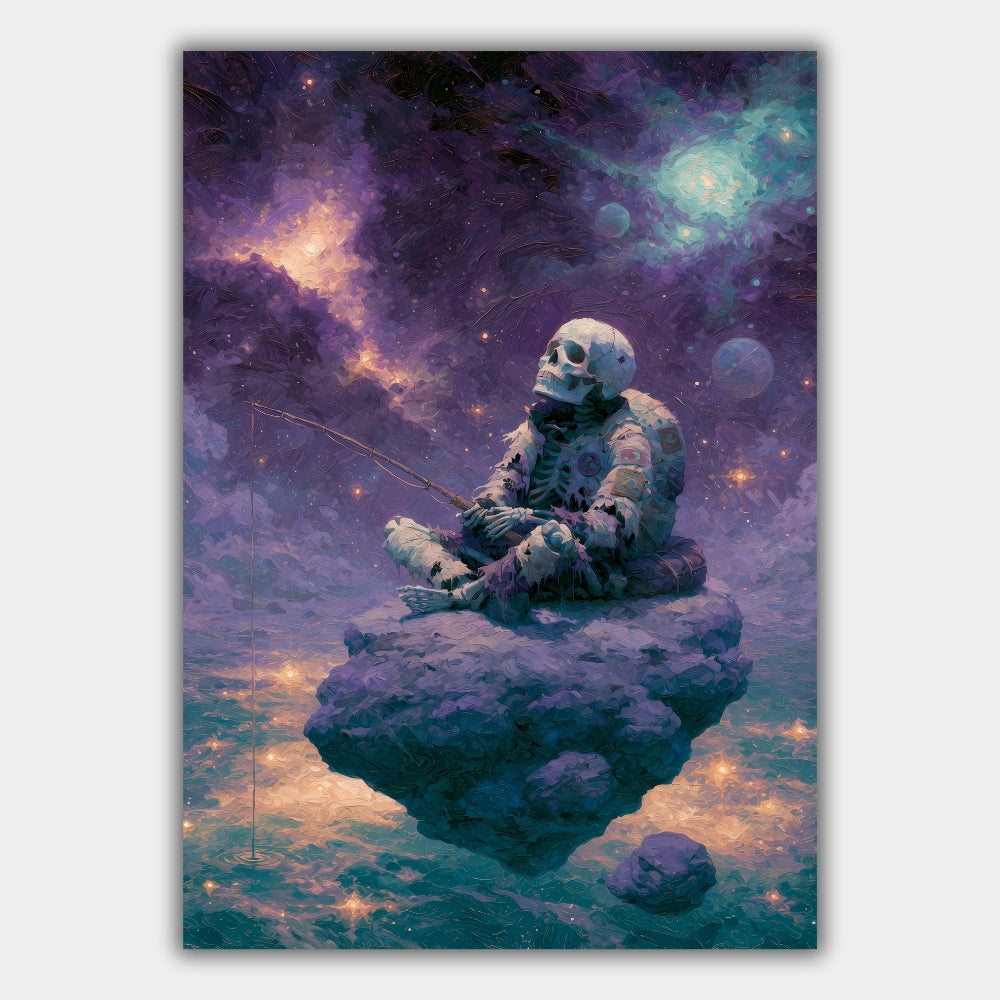 Astronaut Angeln Weltraum Surreal Poster – Produktansicht 1