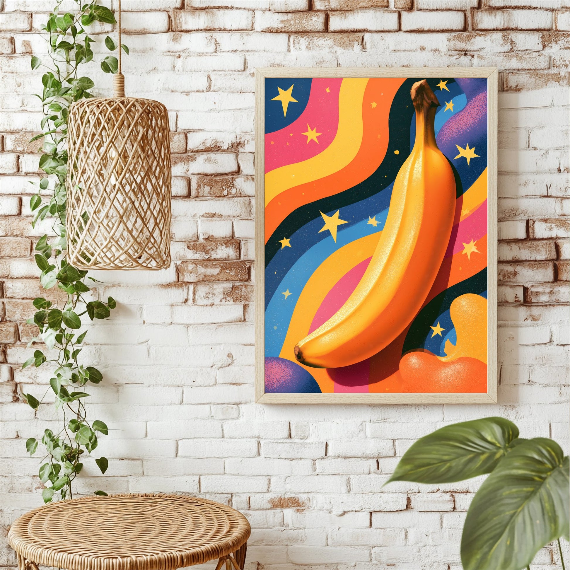 Banane im Weltraum Poster – Raumansicht 1