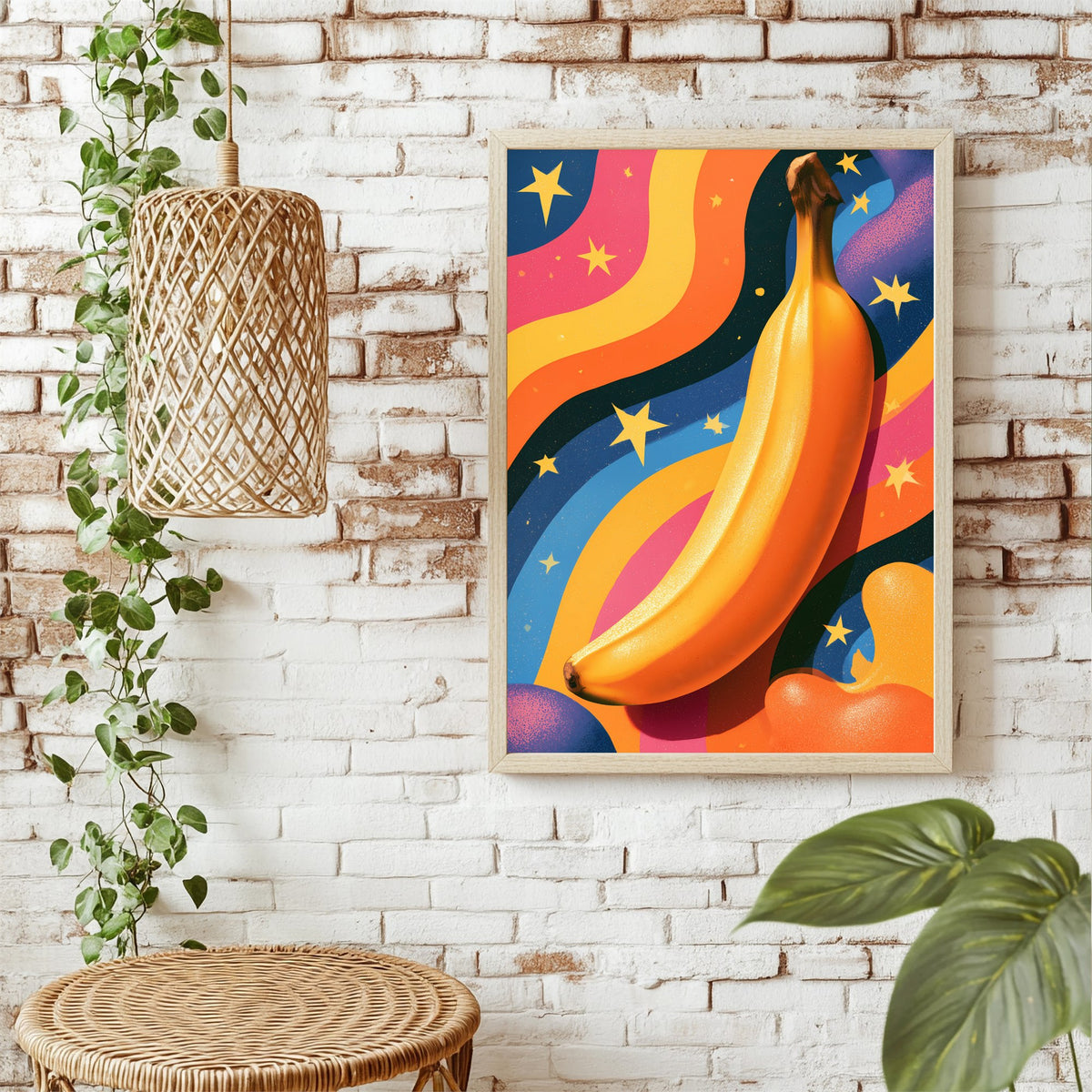 Banane im Weltraum Poster – Raumansicht 1