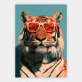 Tiger mit Sonnenbrille Poster – Freisteller
