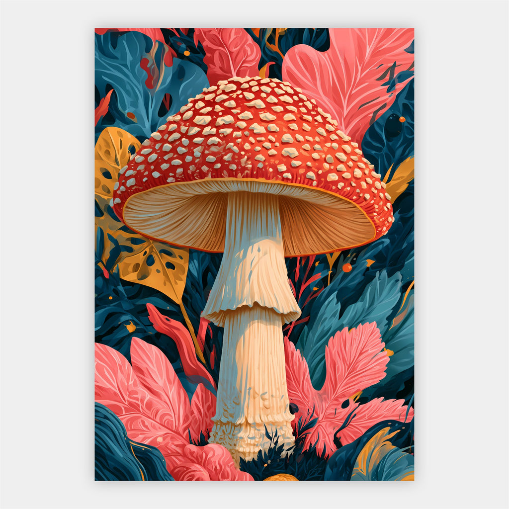 Fliegenpilz in Pink Poster – Freisteller
