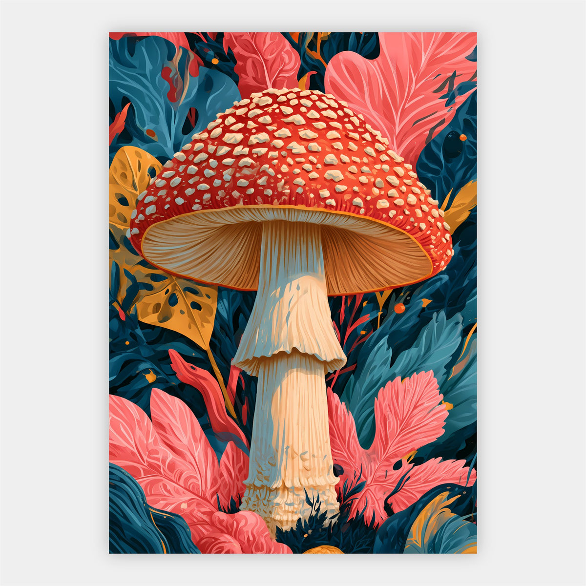Fliegenpilz in Pink Poster – Freisteller