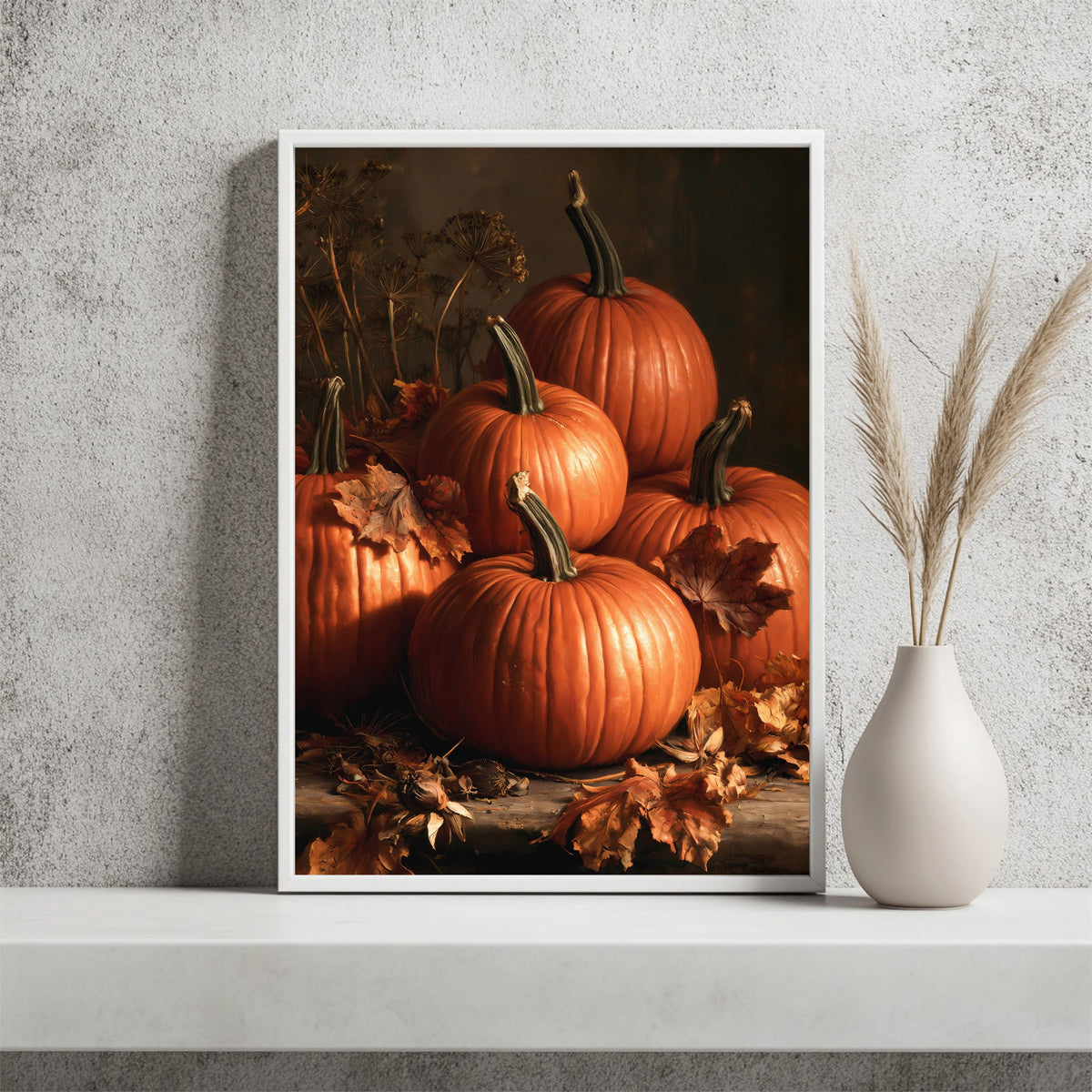 Herbstliche Kürbisse Poster – Raumansicht 2