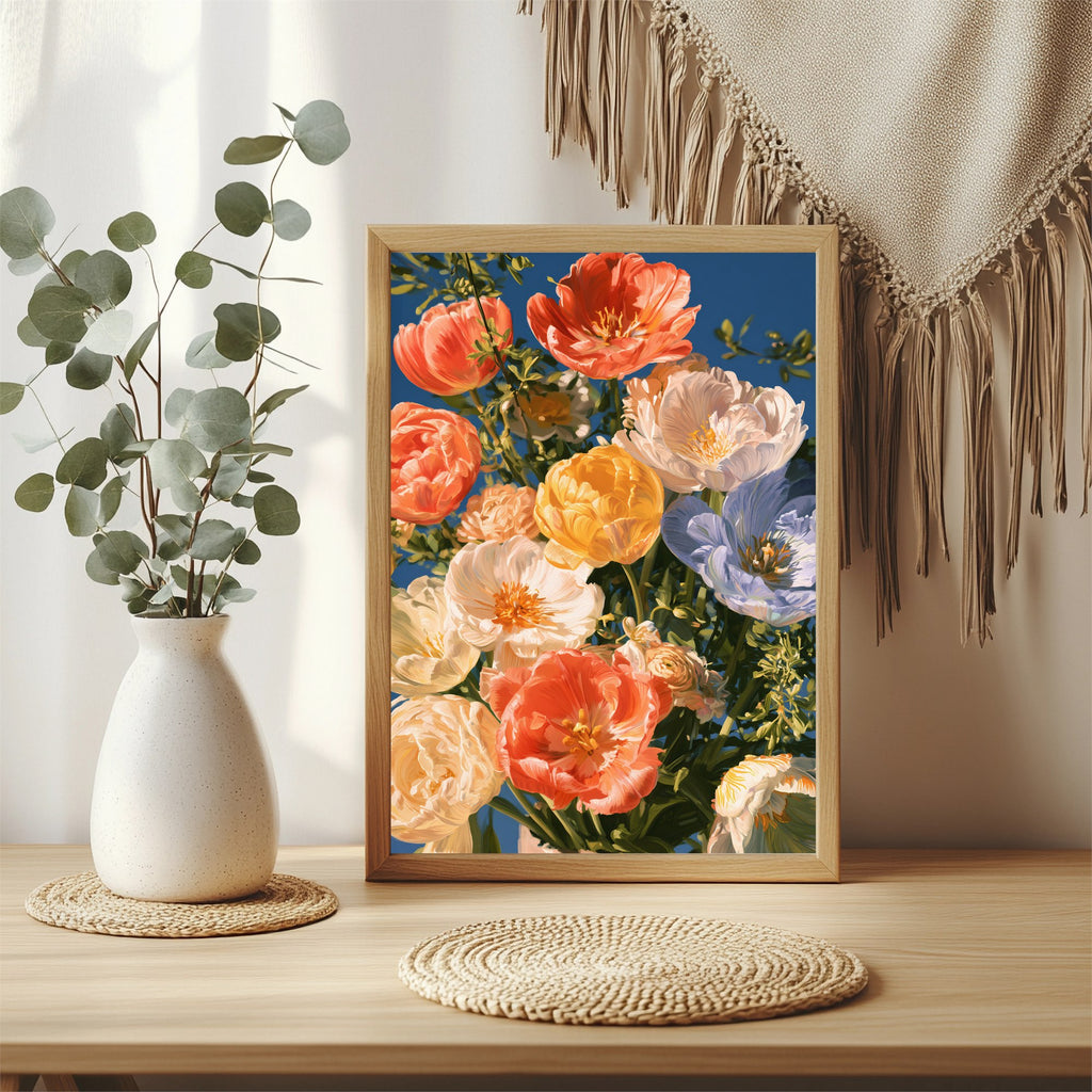 Frühlingsblumenstrauß Poster – Raumansicht 3