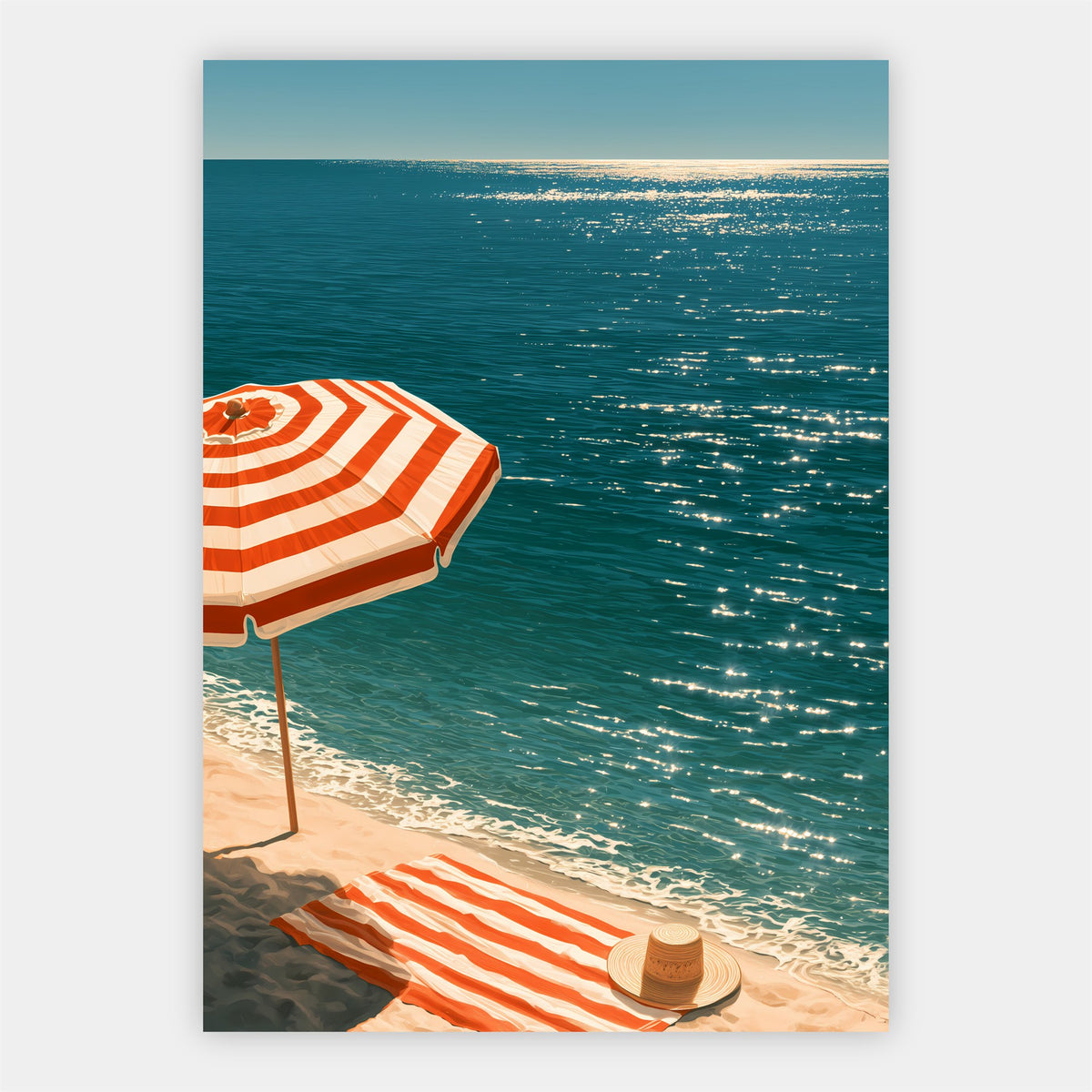 Sommer am Meer Poster – Freisteller