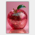 Discokugel Apfel Glitzer Poster – Produktansicht 1