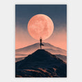 Yoga unter dem Vollmond Poster – Freisteller