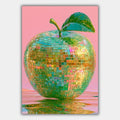 Discokugel Apfel Regenbogen Glitzer Poster – Produktansicht 1