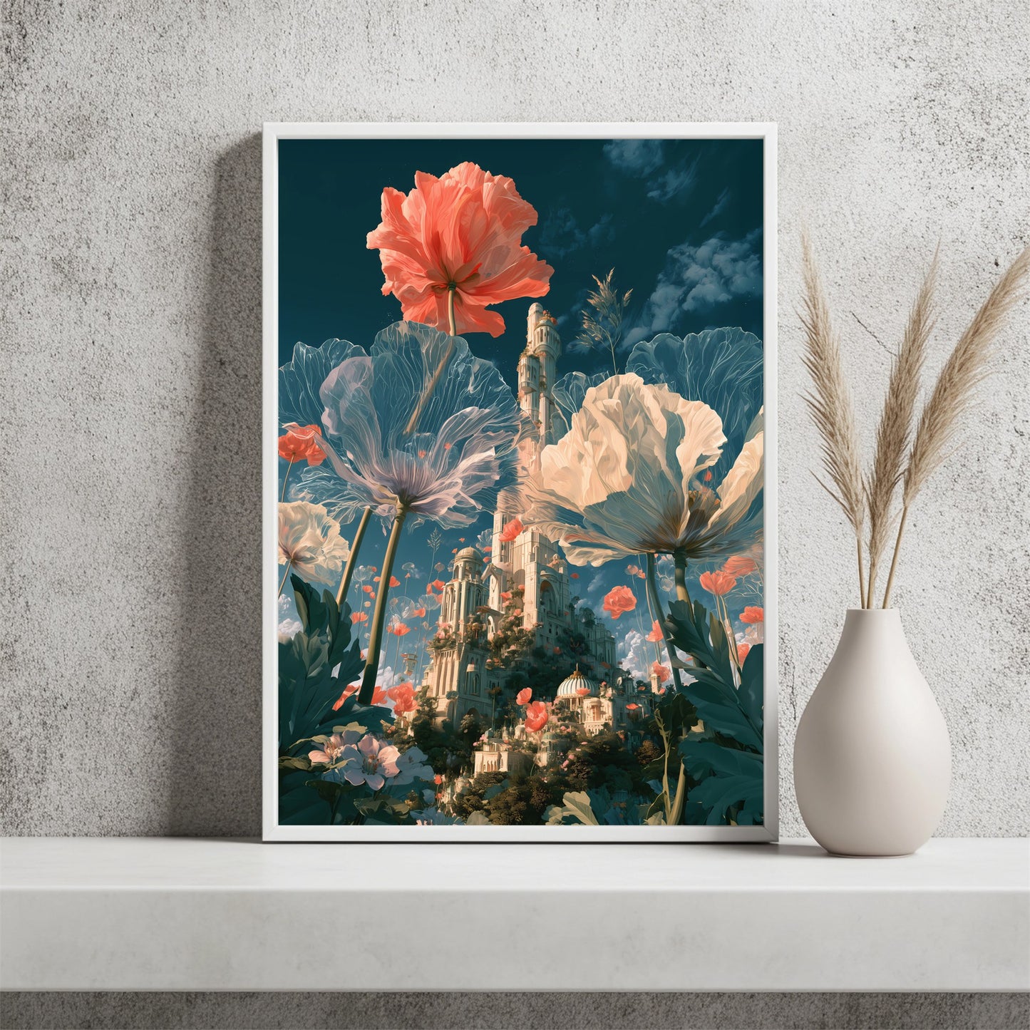 Blumenstadt im Riesenformat Poster – Raumansicht 2