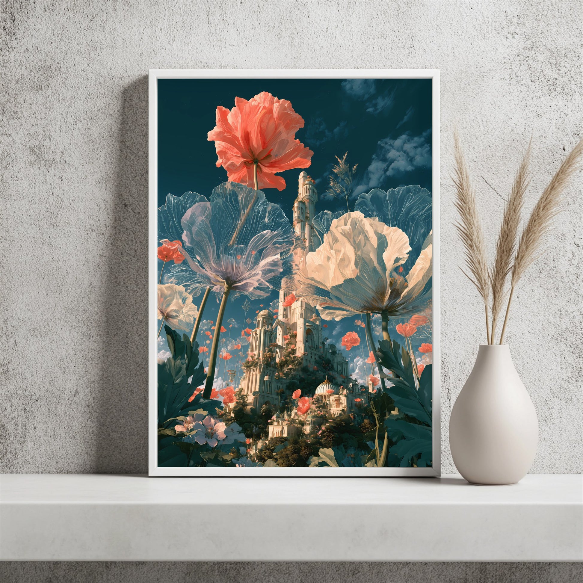 Blumenstadt im Riesenformat Poster – Raumansicht 2