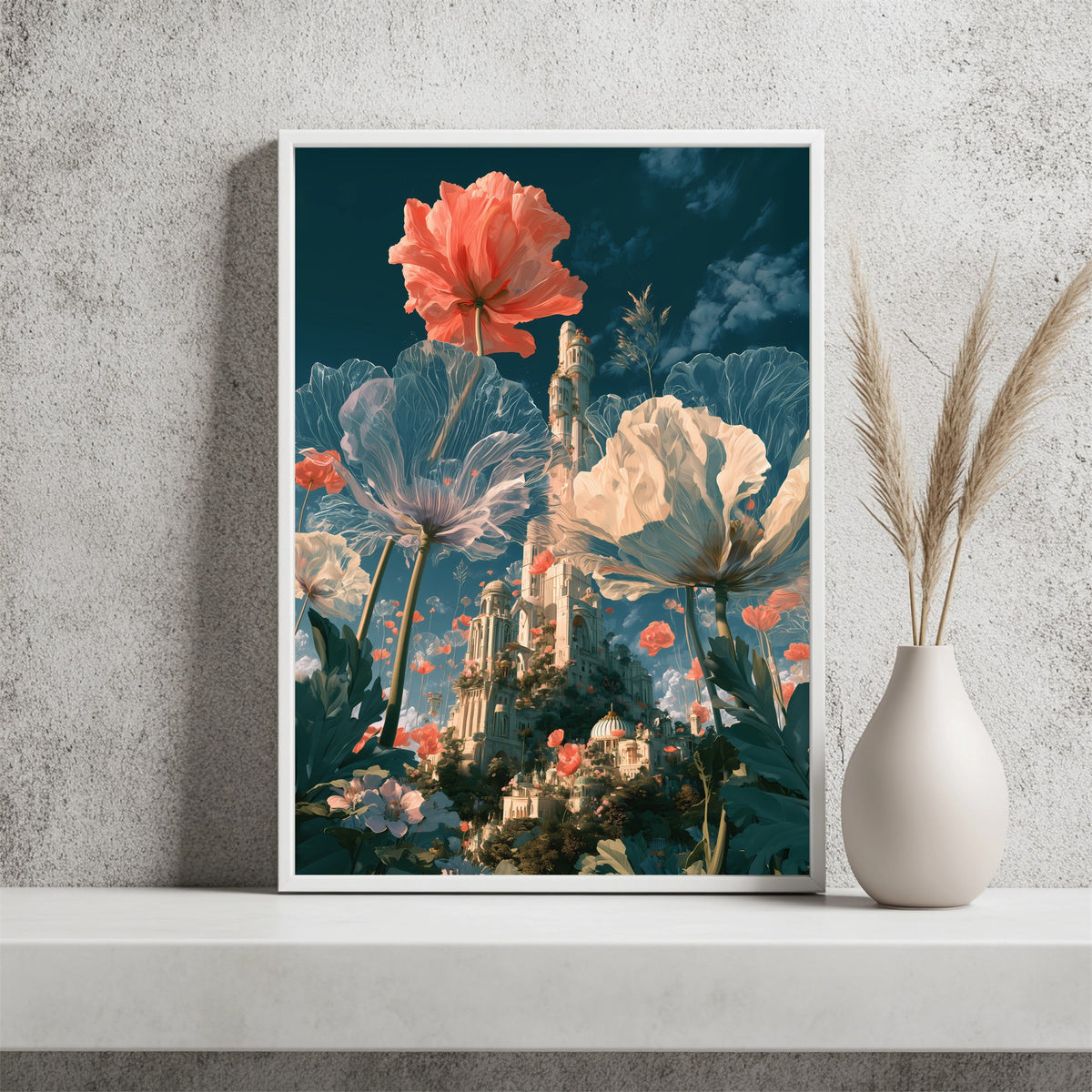 Blumenstadt im Riesenformat Poster – Raumansicht 2