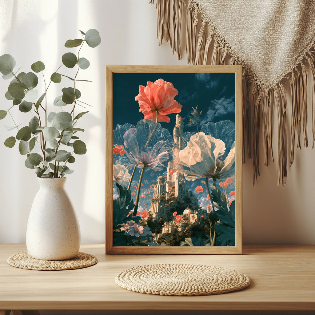 Blumenstadt im Riesenformat Poster – Raumansicht 3