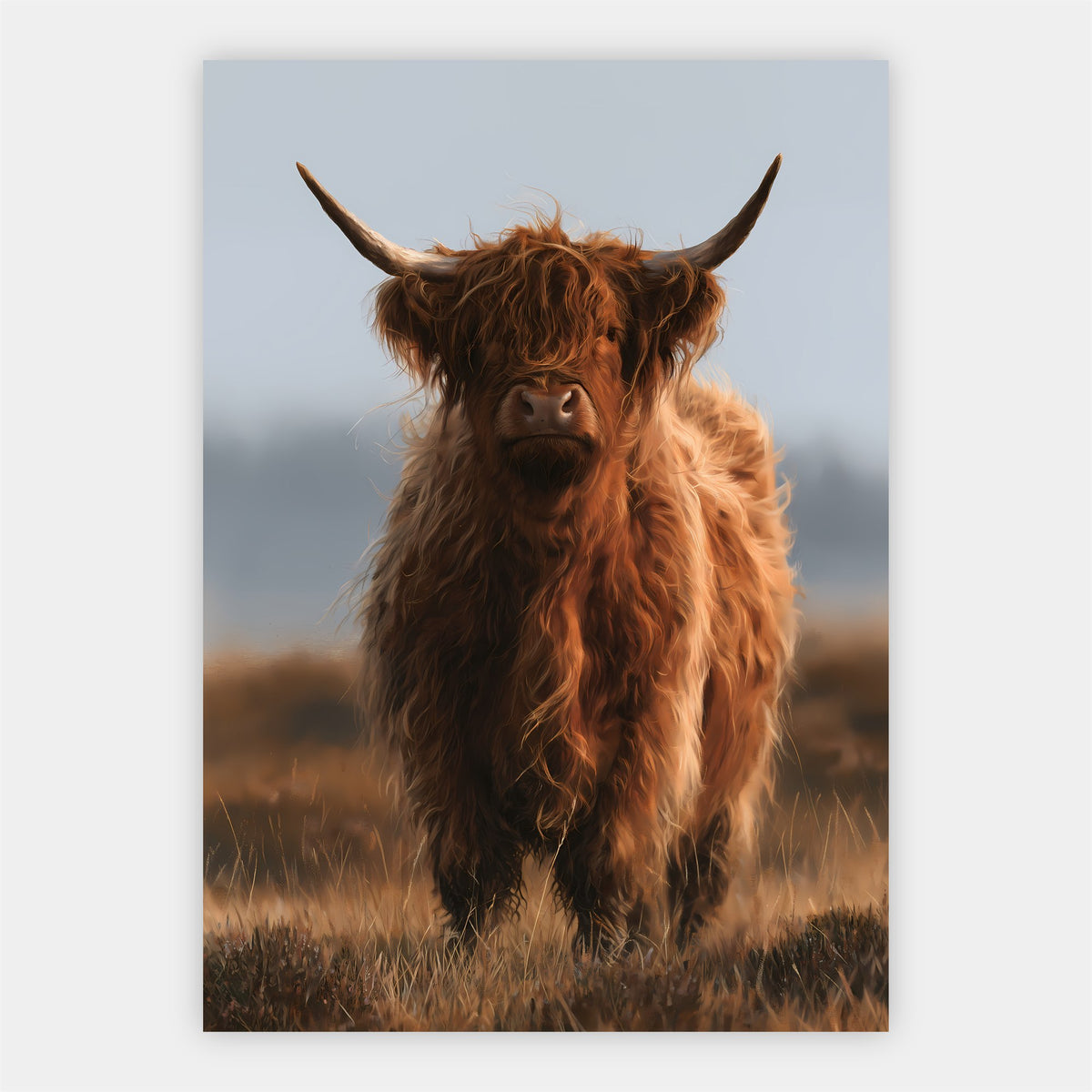 Schottisches Hochlandrind Poster – Freisteller