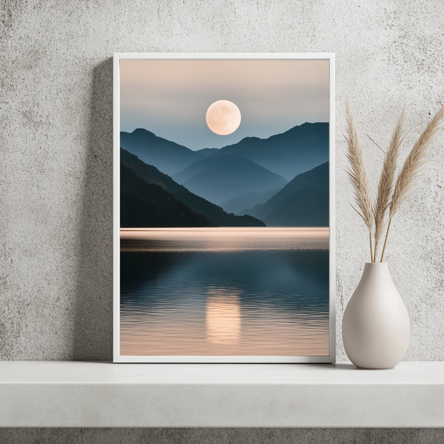 Mondberge am Alpensee Poster – Raumansicht 2