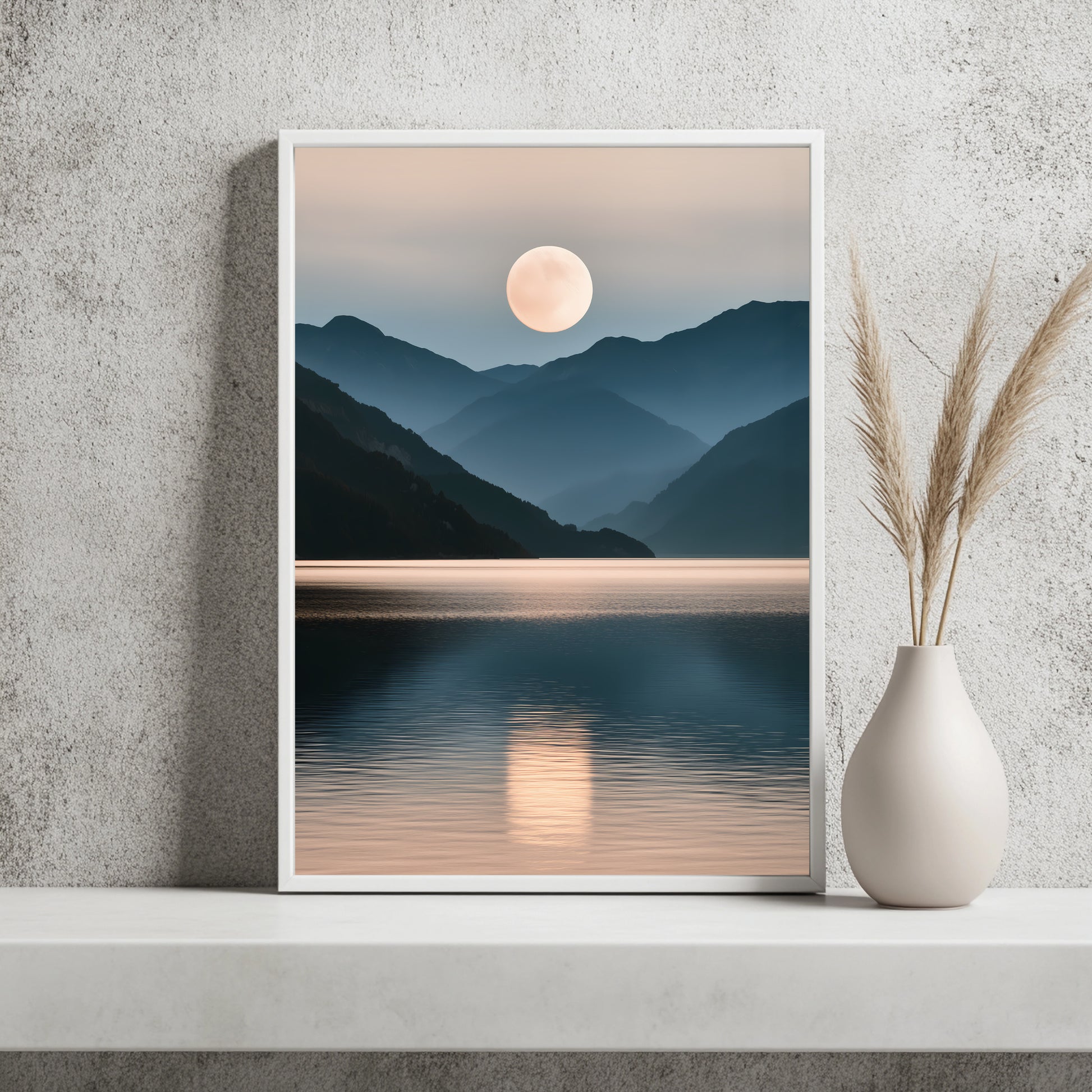 Mondberge am Alpensee Poster – Raumansicht 2