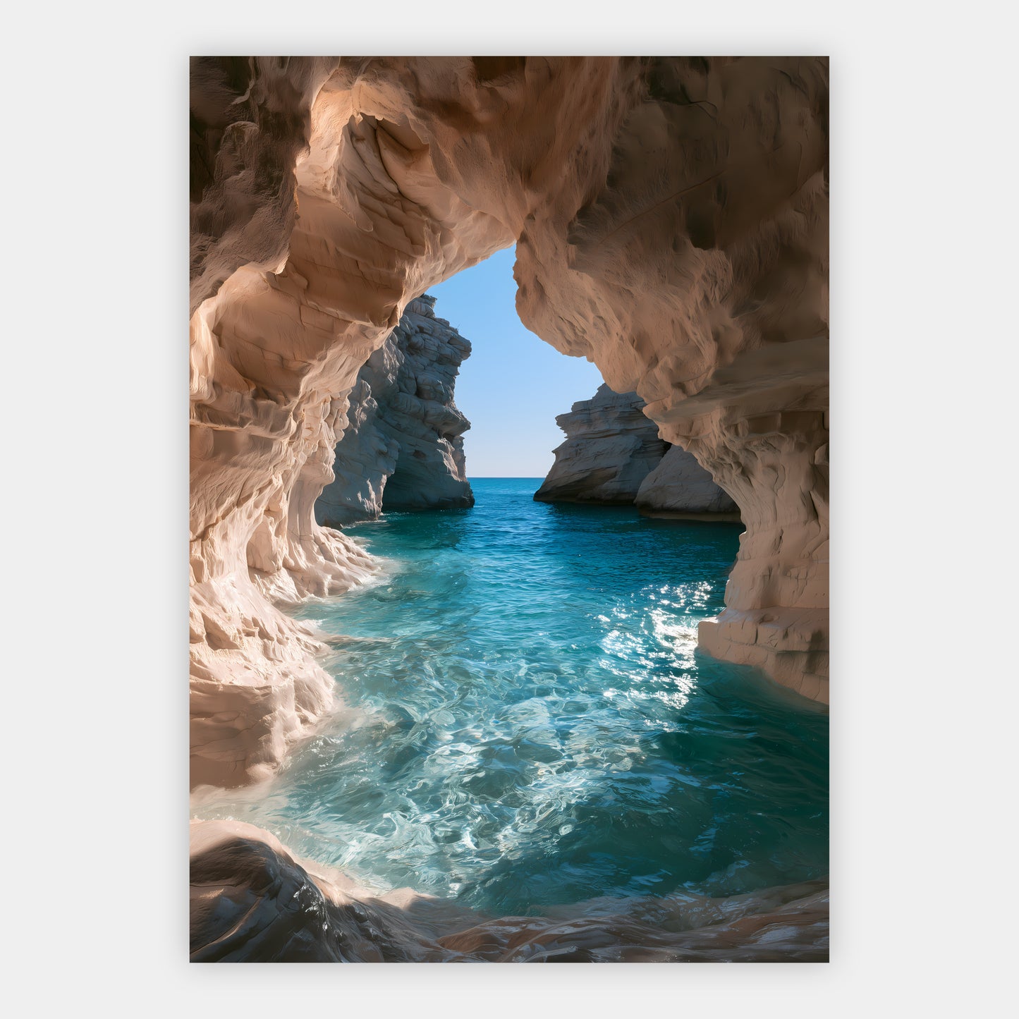 Meeresgrotte Poster – Freisteller