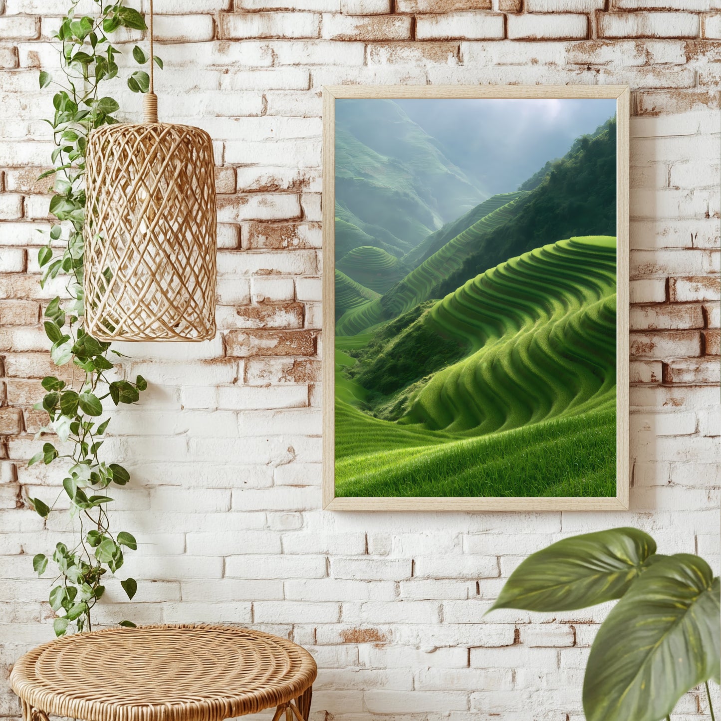 Terrassenhügel Poster – Raumansicht 1