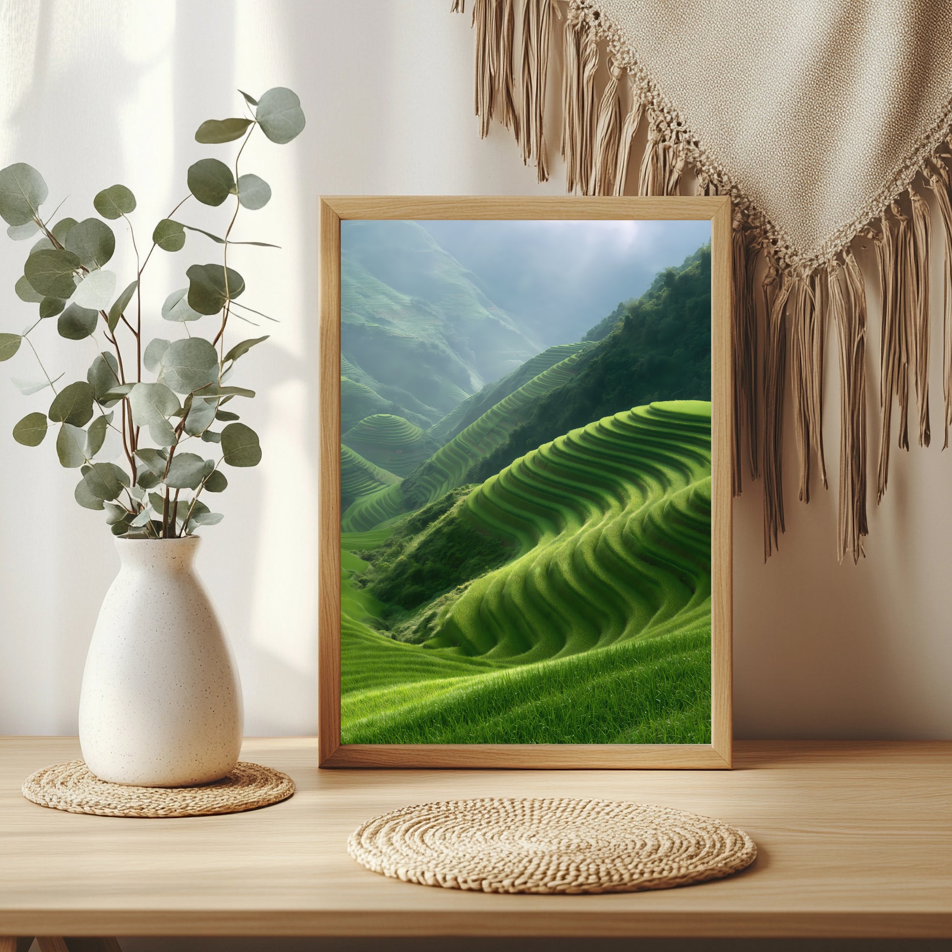 Terrassenhügel Poster – Raumansicht 3