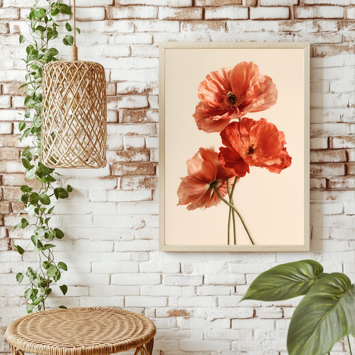 Mohnblumen Poster – Raumansicht 1