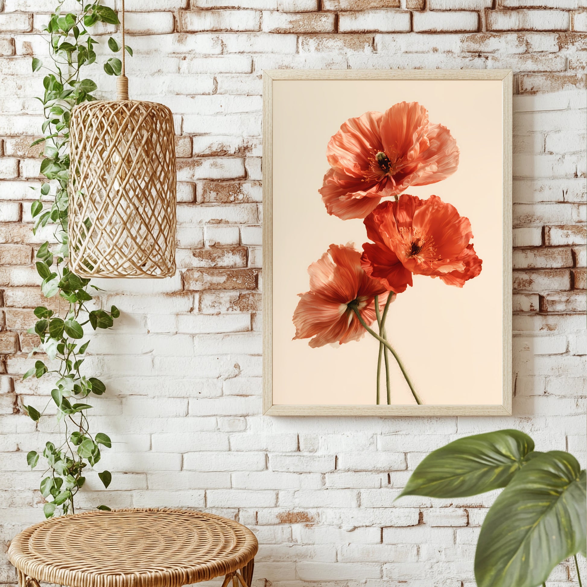 Mohnblumen Poster – Raumansicht 1