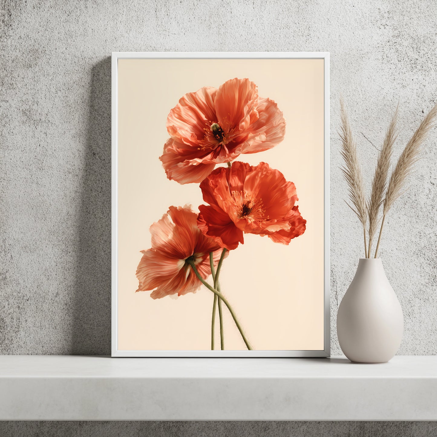 Mohnblumen Poster – Raumansicht 2