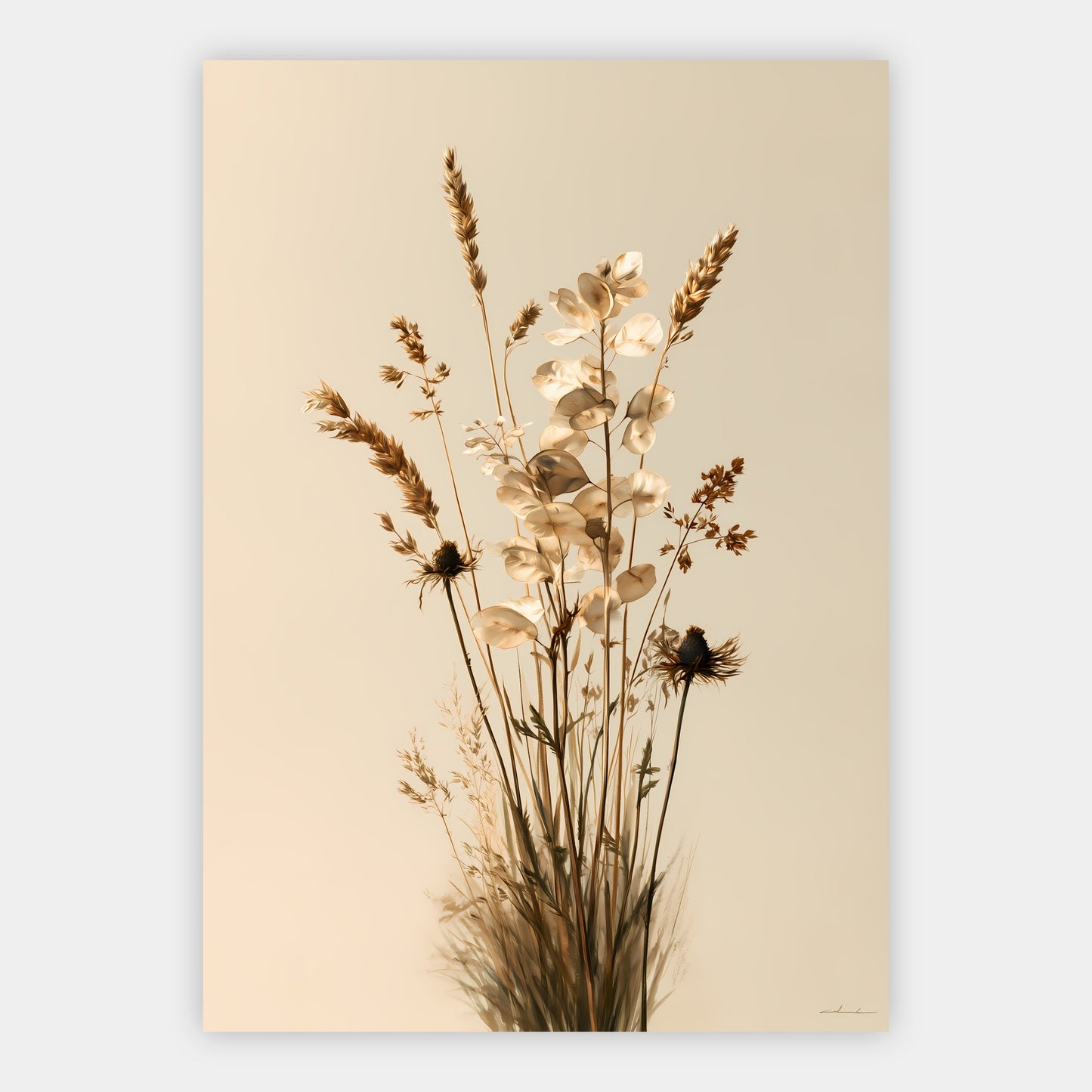 Trockenblumen Poster – Freisteller