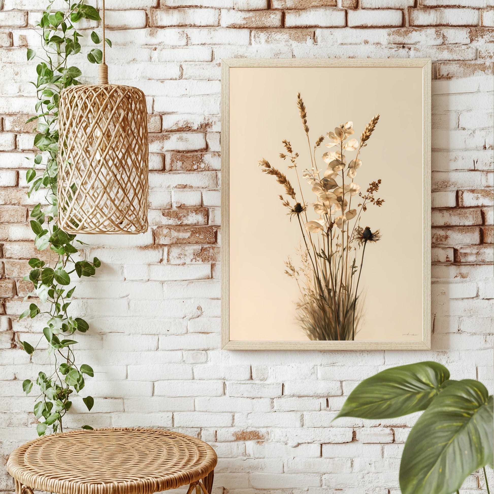 Trockenblumen Poster – Raumansicht 1