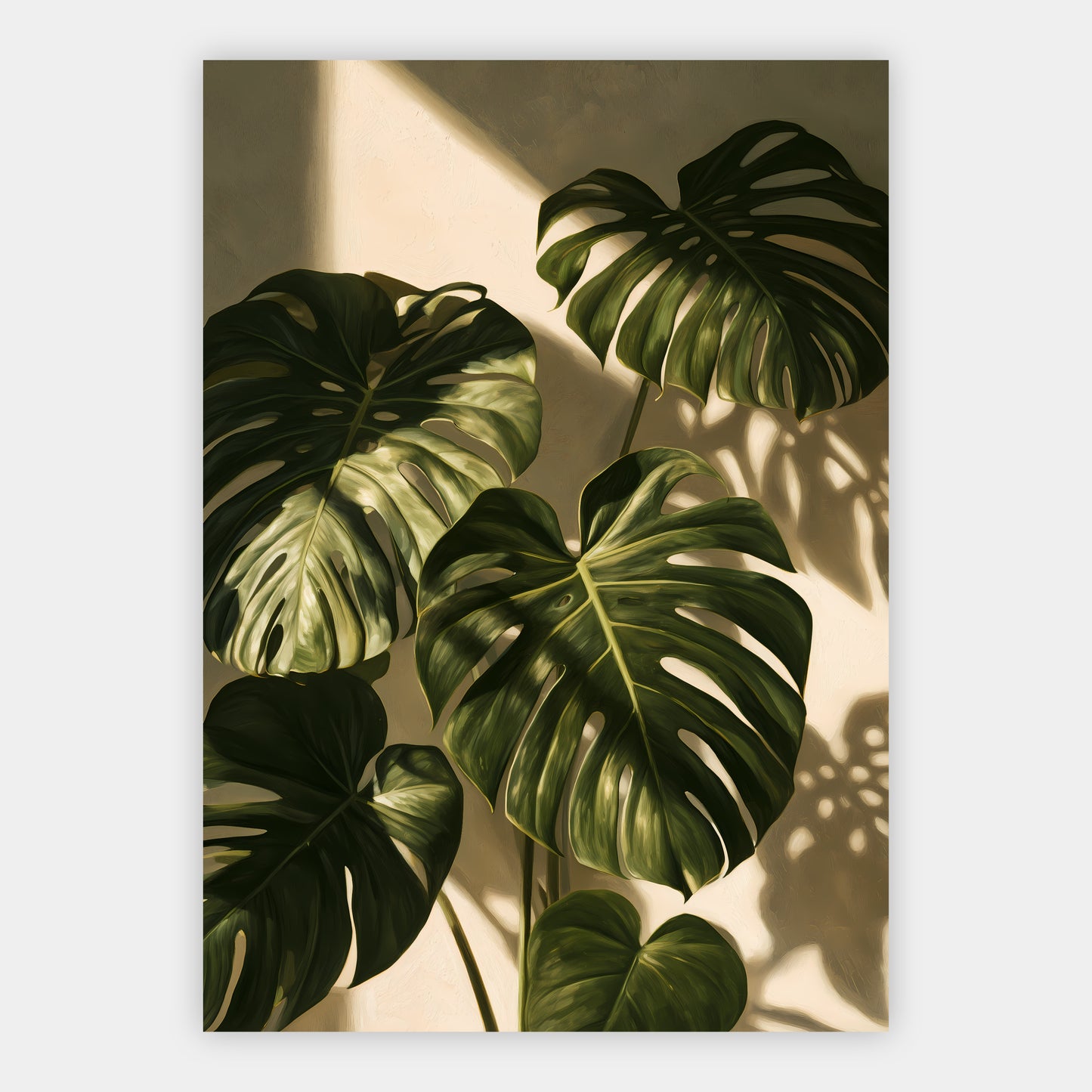 Monstera-Schatten Poster – Freisteller