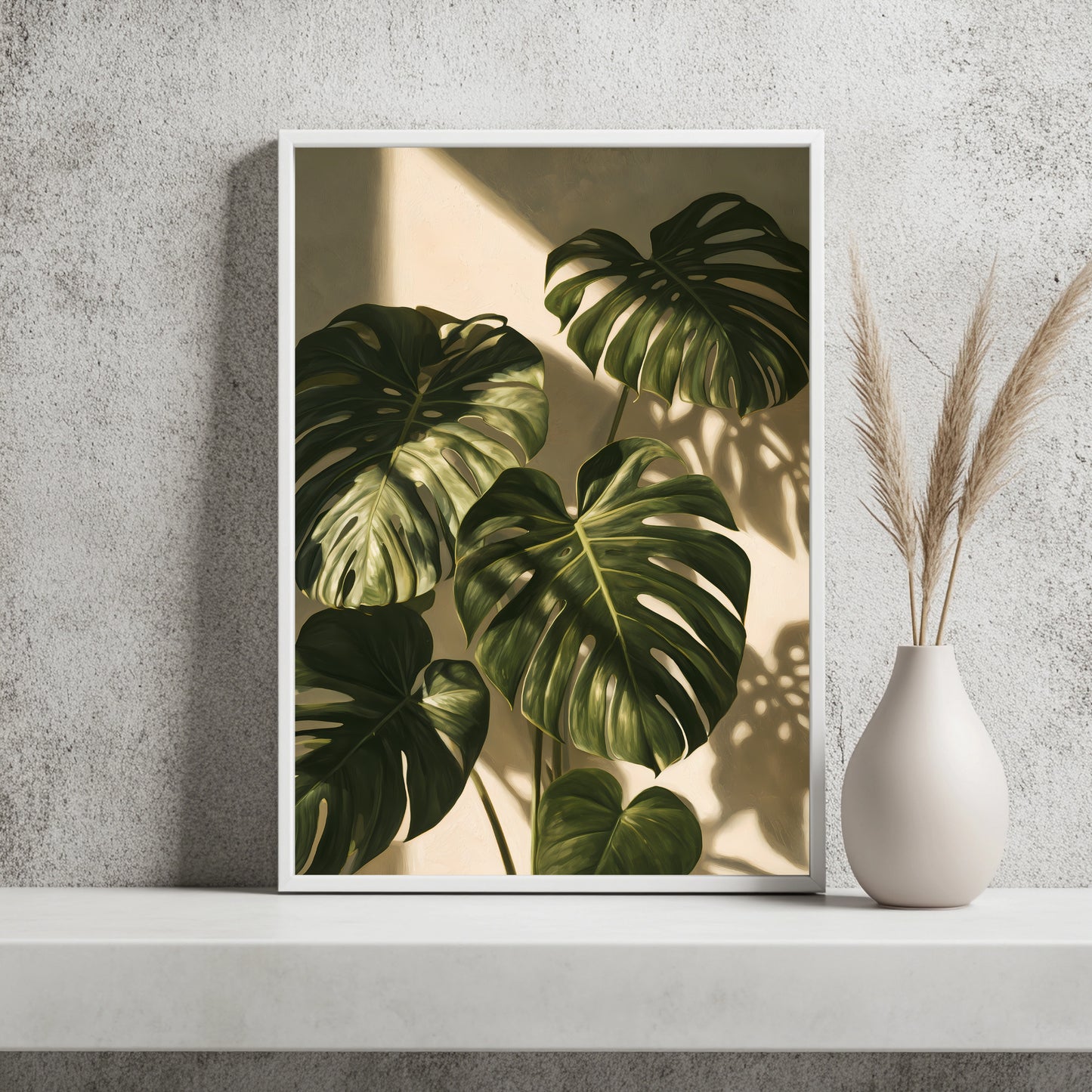 Monstera-Schatten Poster – Raumansicht 2