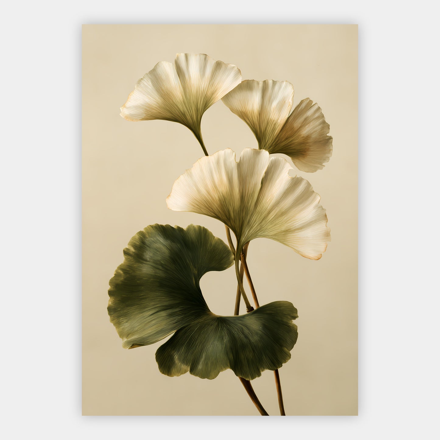 Ginkgoblätter Poster – Freisteller