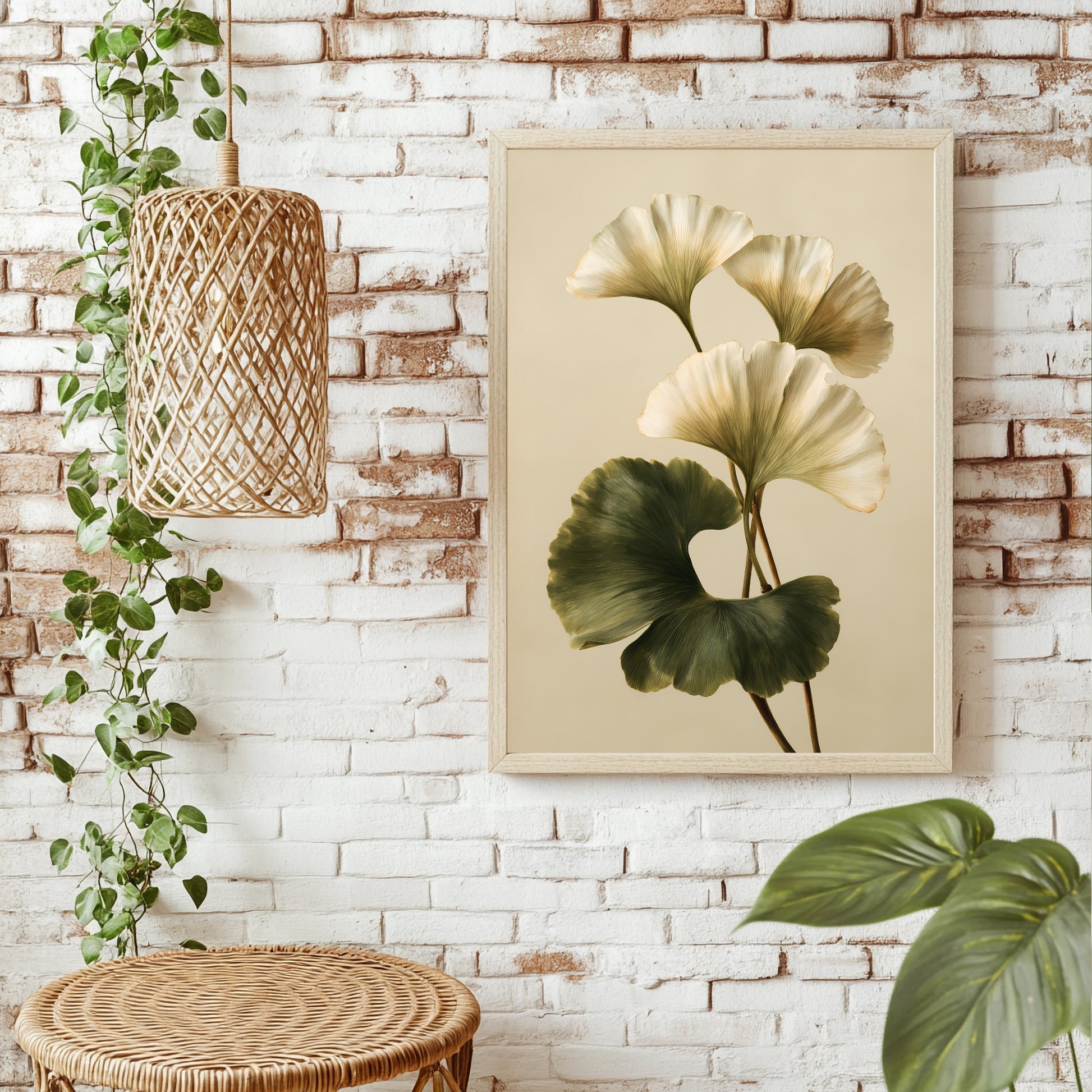 Ginkgoblätter Poster – Raumansicht 1
