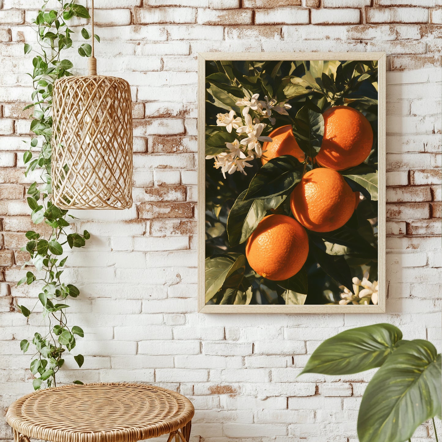 Orangenzweig Poster – Raumansicht 1