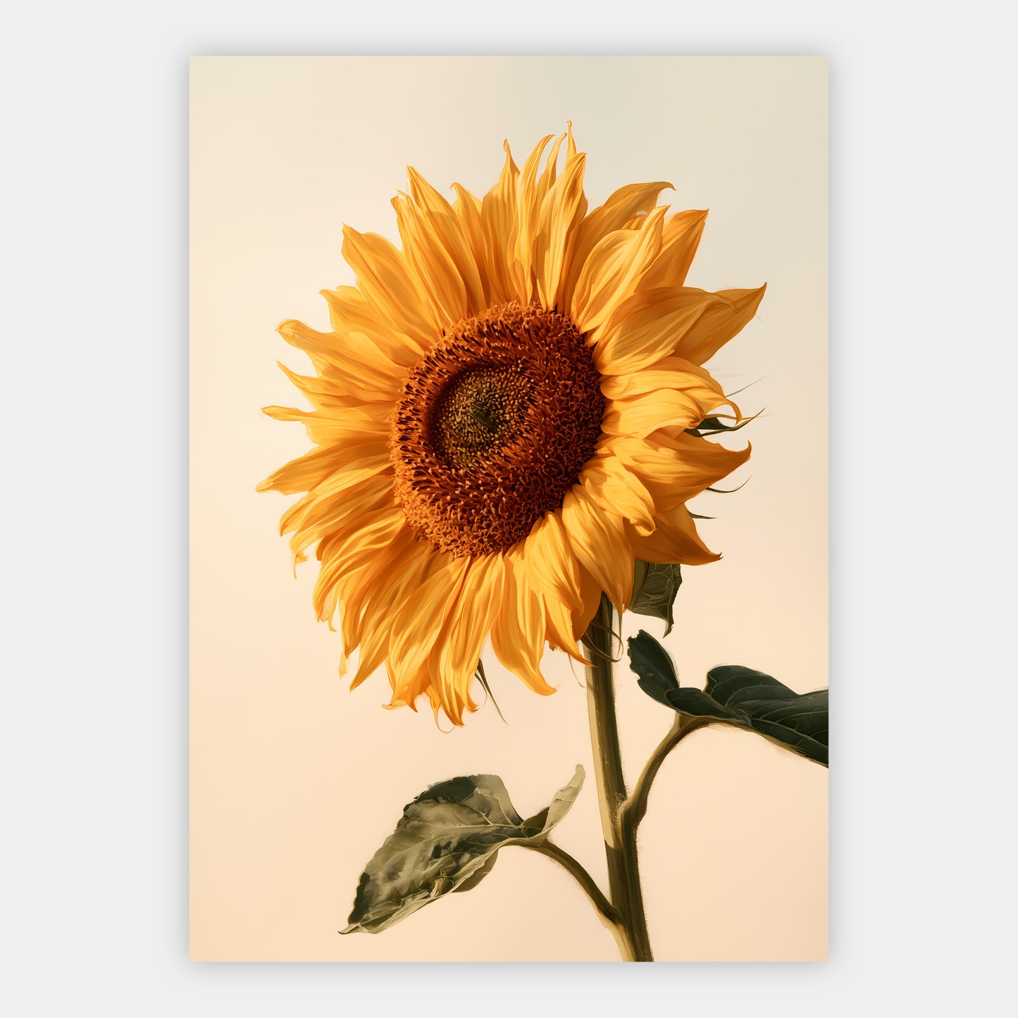 Sonnenblumenstudie Poster – Freisteller