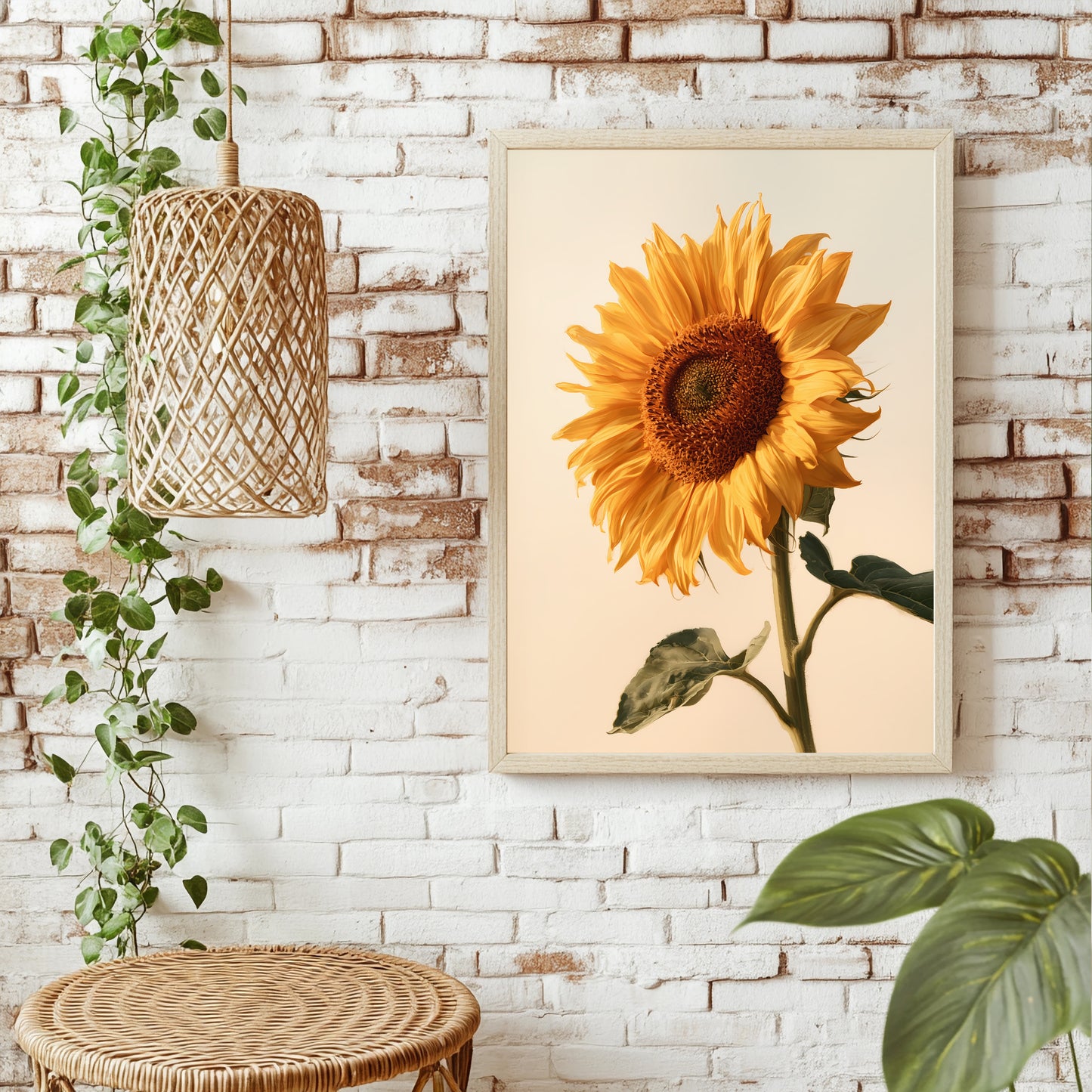 Sonnenblumenstudie Poster – Raumansicht 1