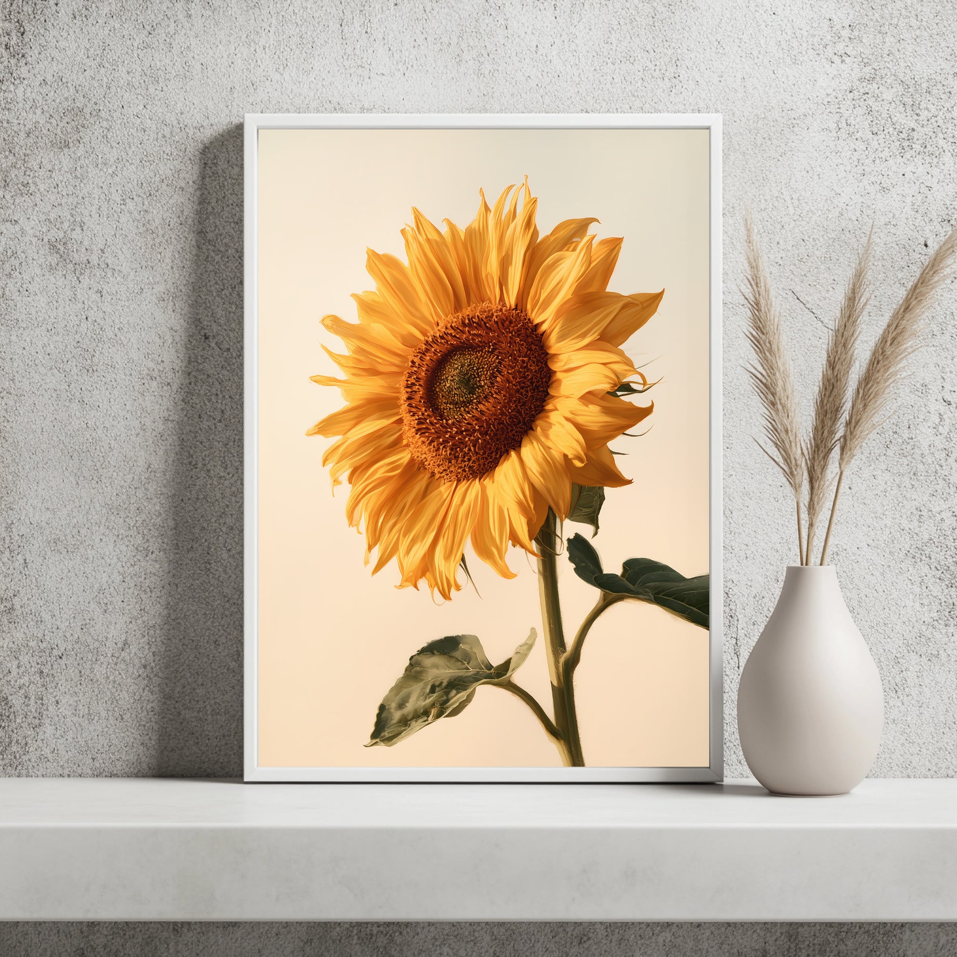 Sonnenblumenstudie Poster – Raumansicht 2
