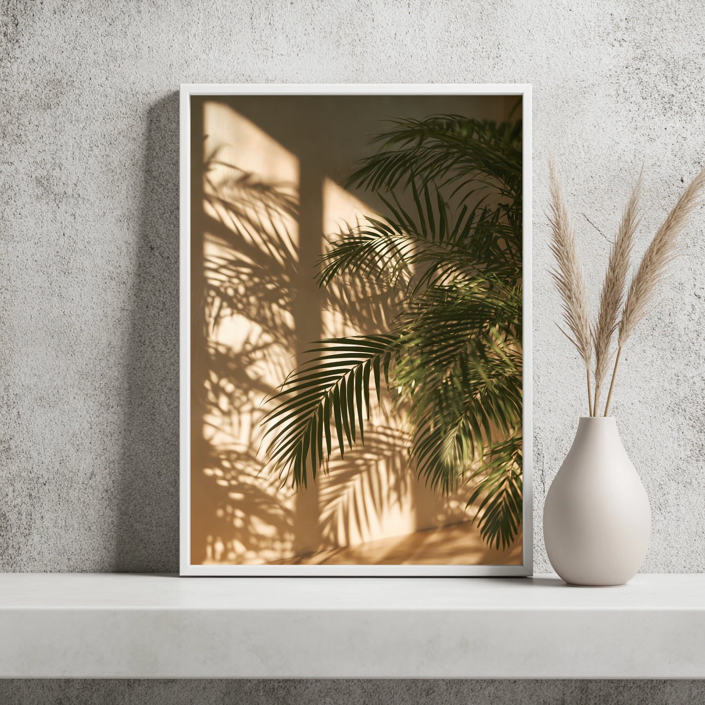 Palmblattschatten Poster – Raumansicht 2