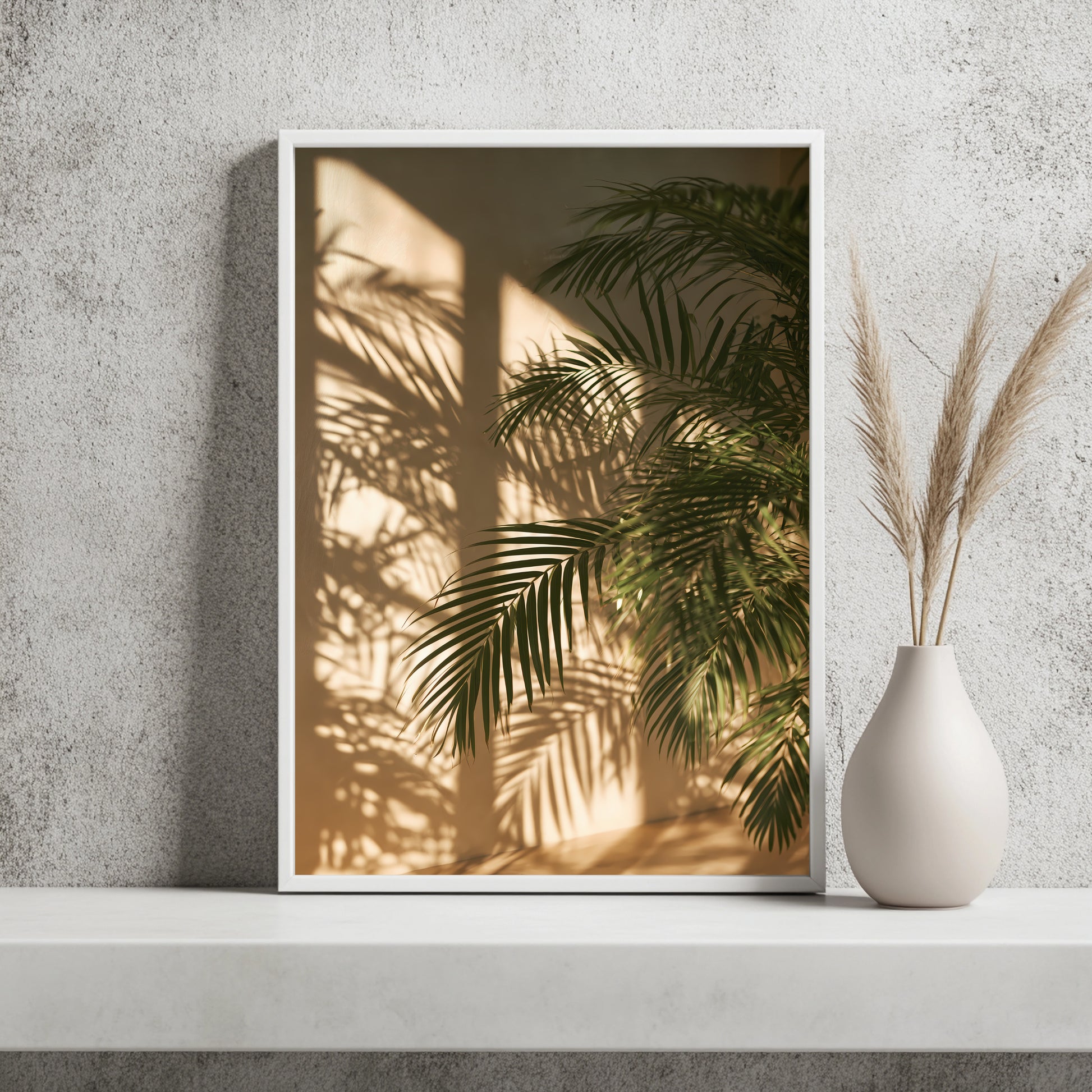 Palmblattschatten Poster – Raumansicht 2