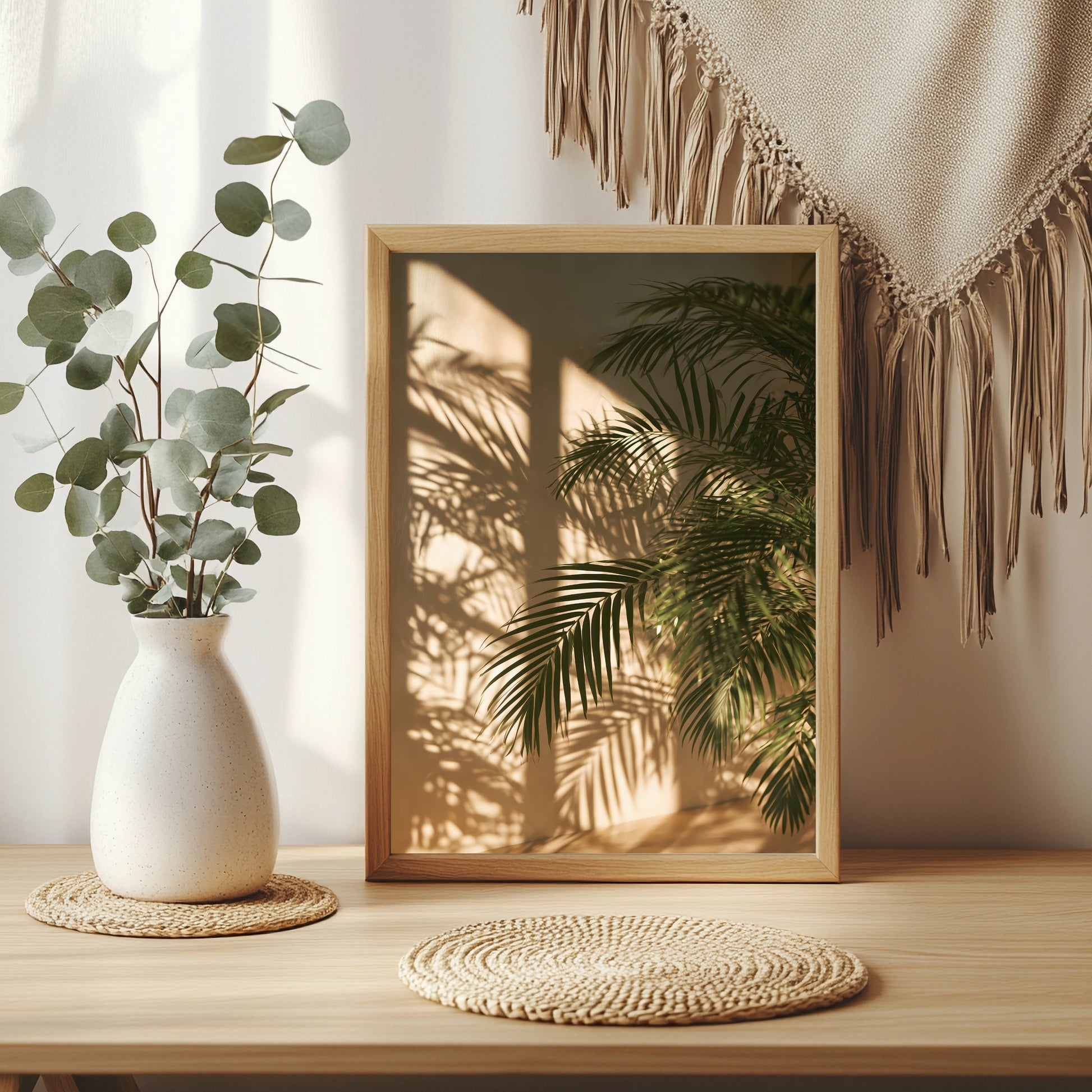 Palmblattschatten Poster – Raumansicht 3