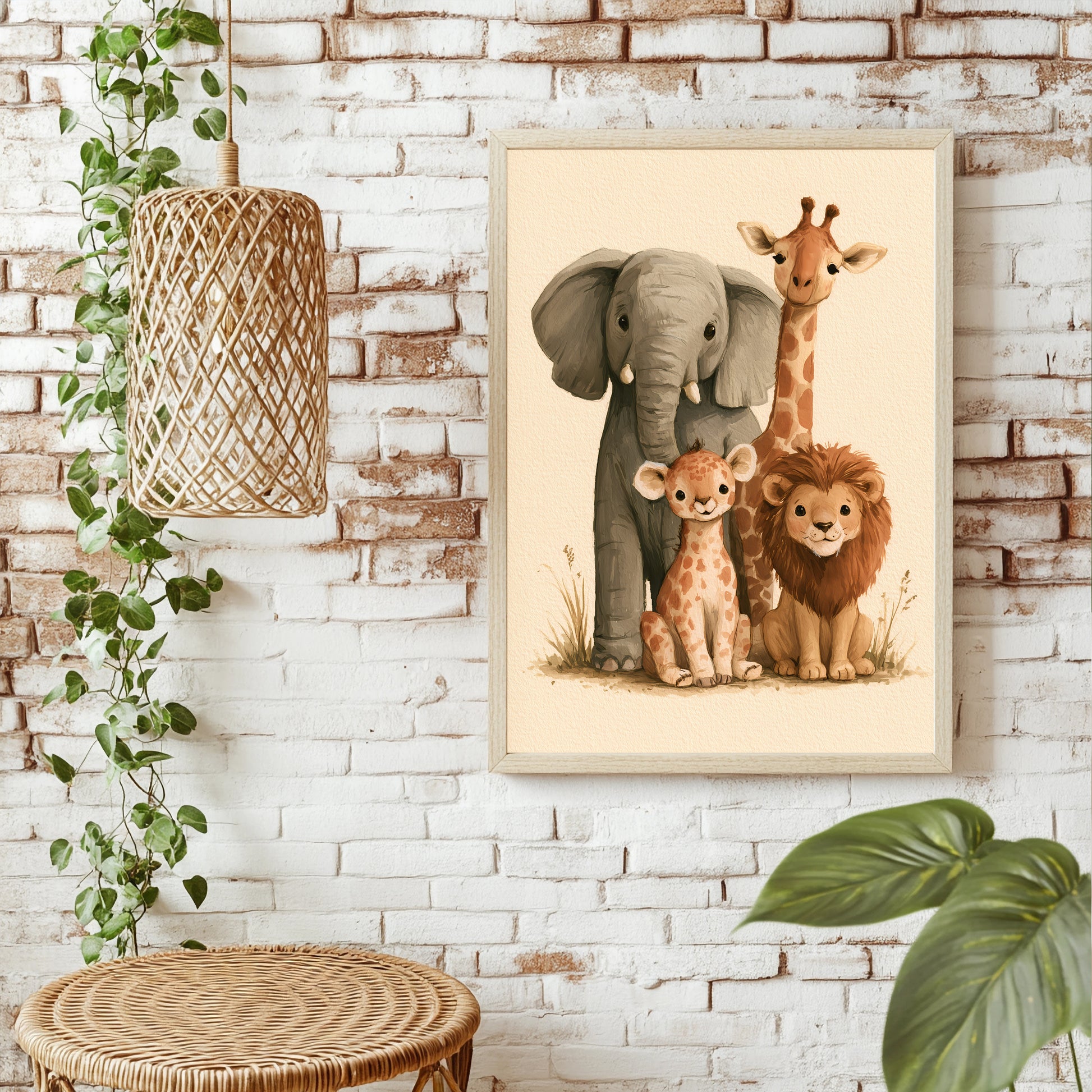 Safari-Freunde Poster – Raumansicht 1