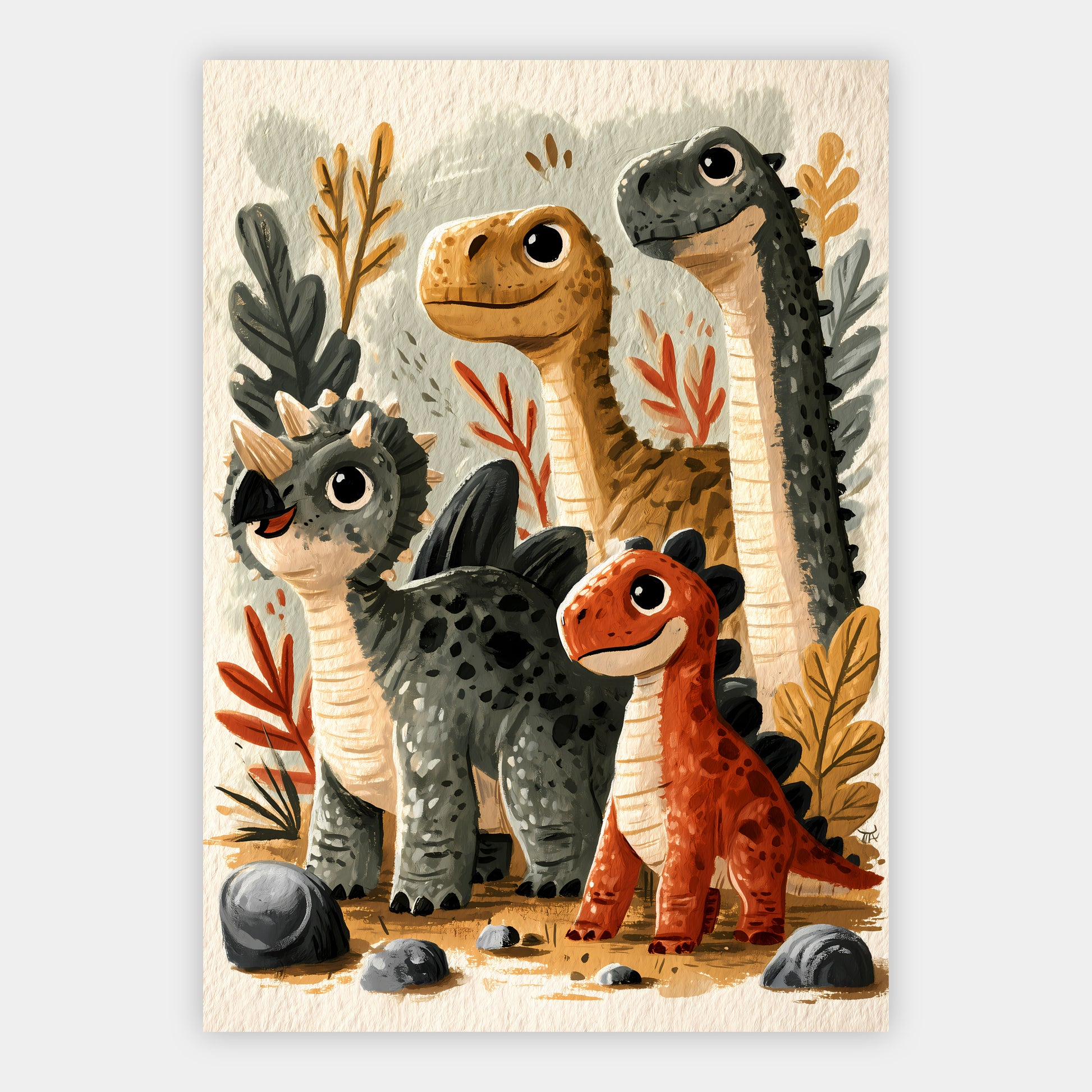 Dino-Freunde Poster – Freisteller