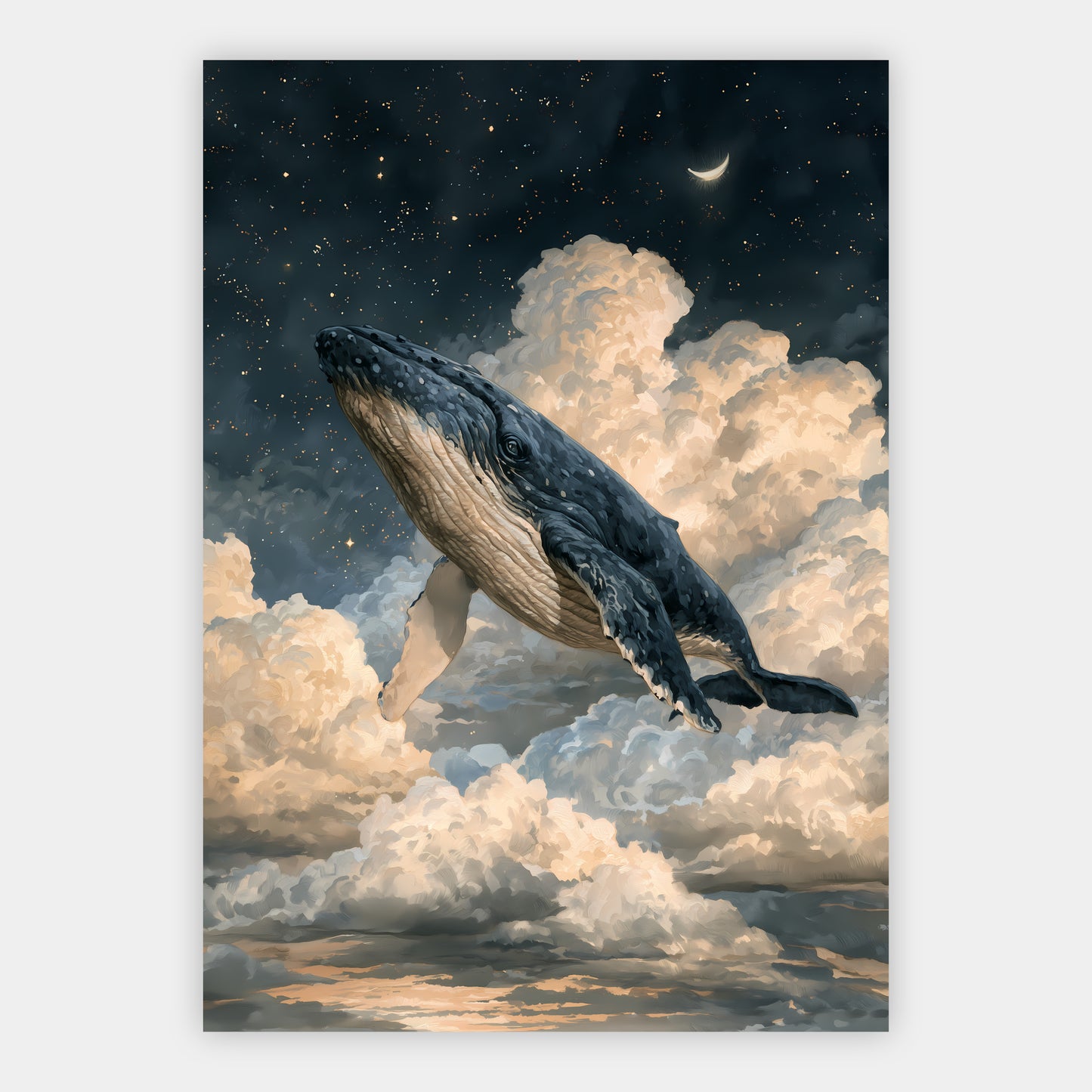Wal & Sterne Poster – Freisteller