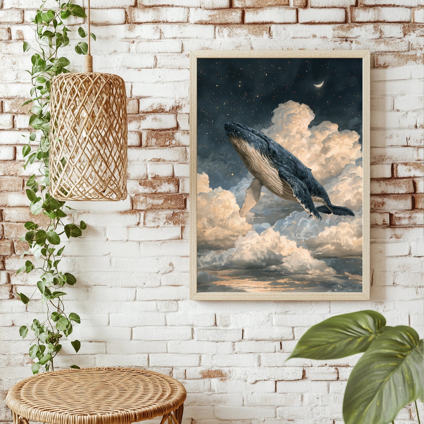 Wal & Sterne Poster – Raumansicht 1