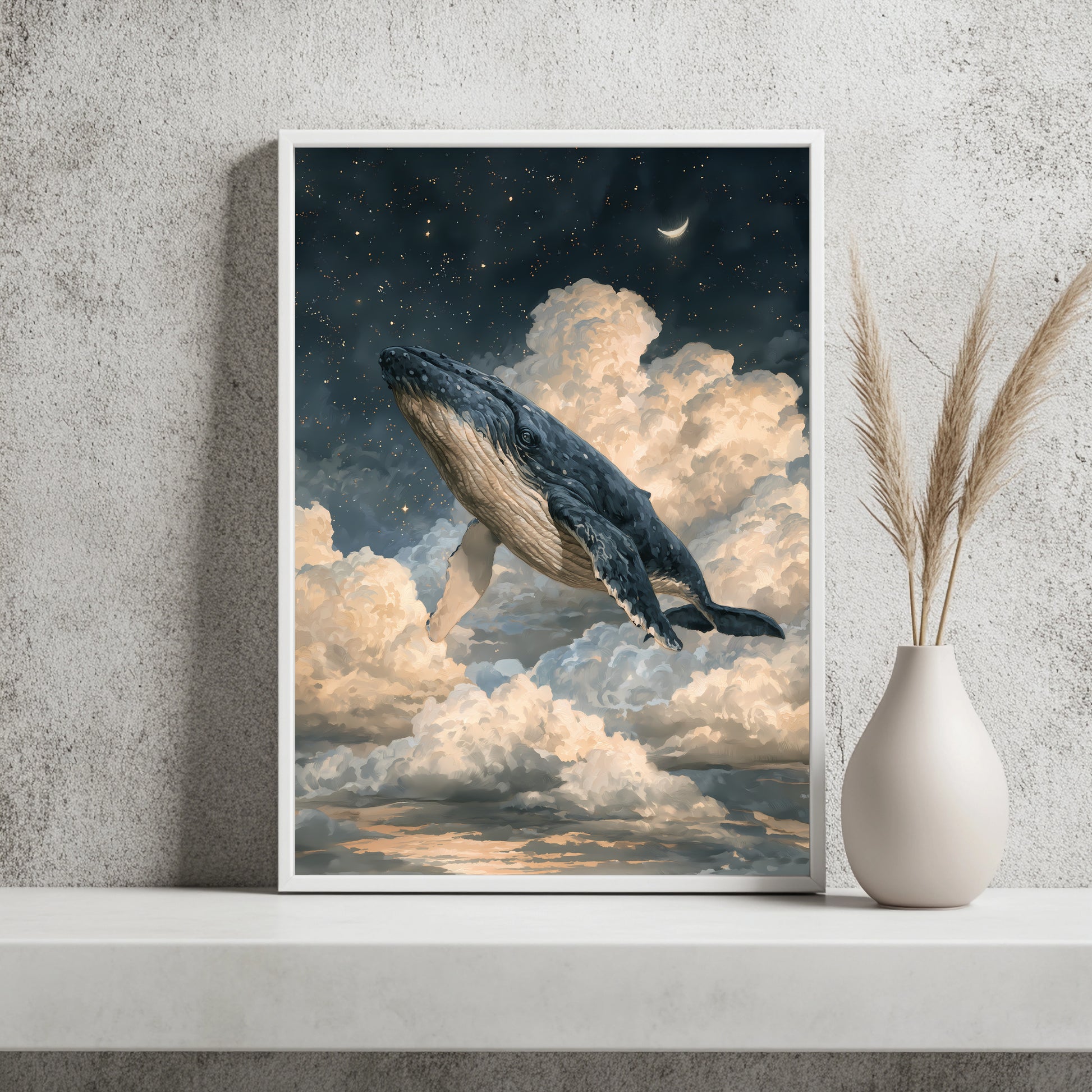 Wal & Sterne Poster – Raumansicht 2