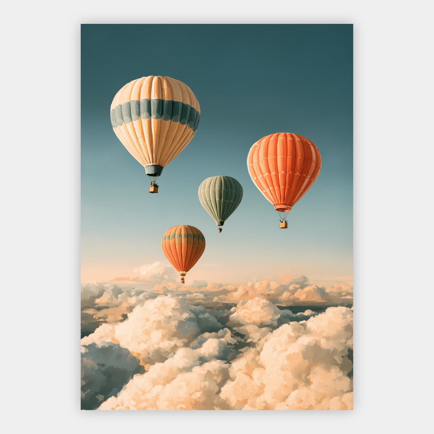 Heißluftballons Poster – Freisteller