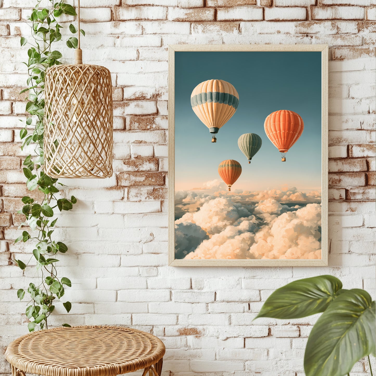 Heißluftballons Poster – Raumansicht 1