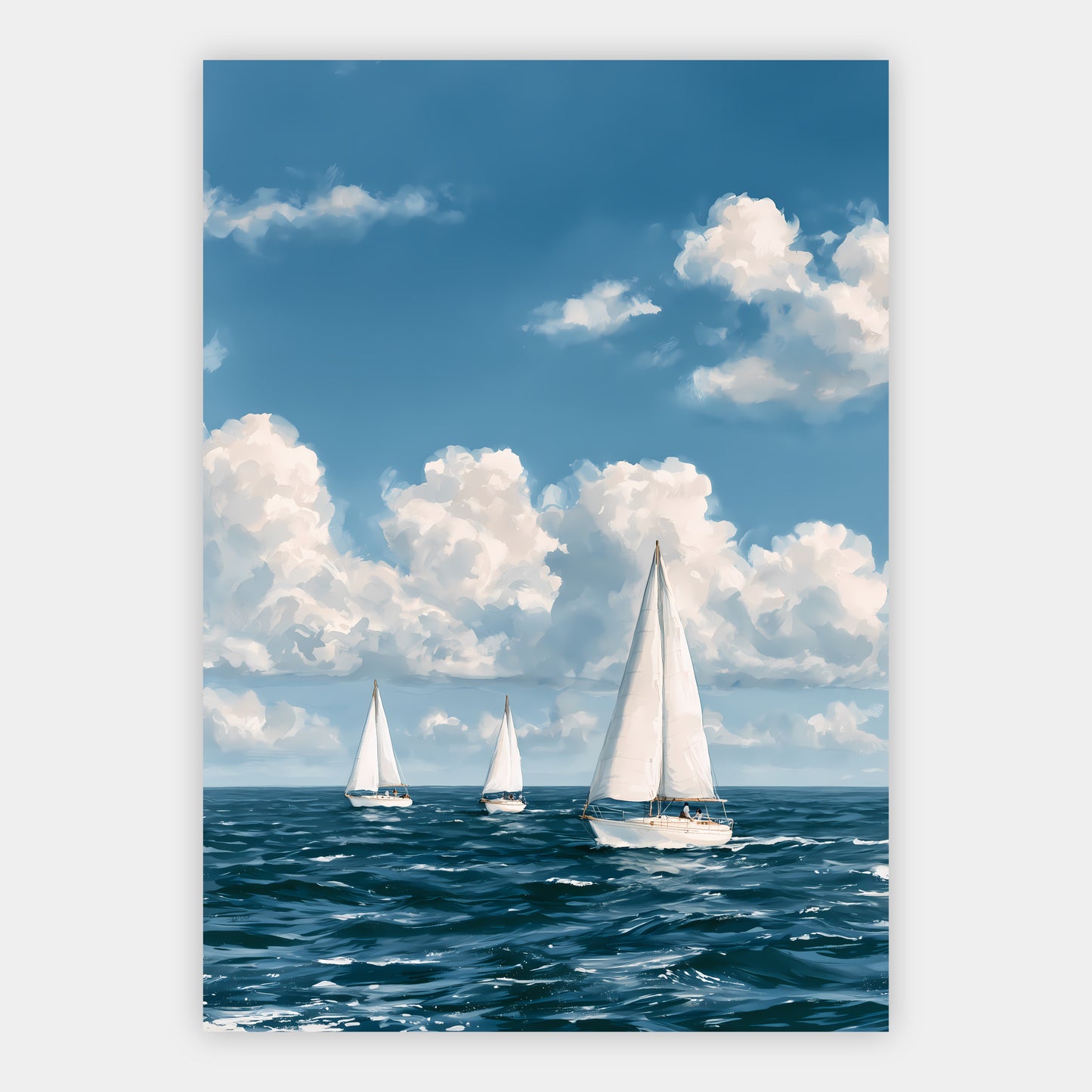 Kleine Segelboote Poster – Freisteller