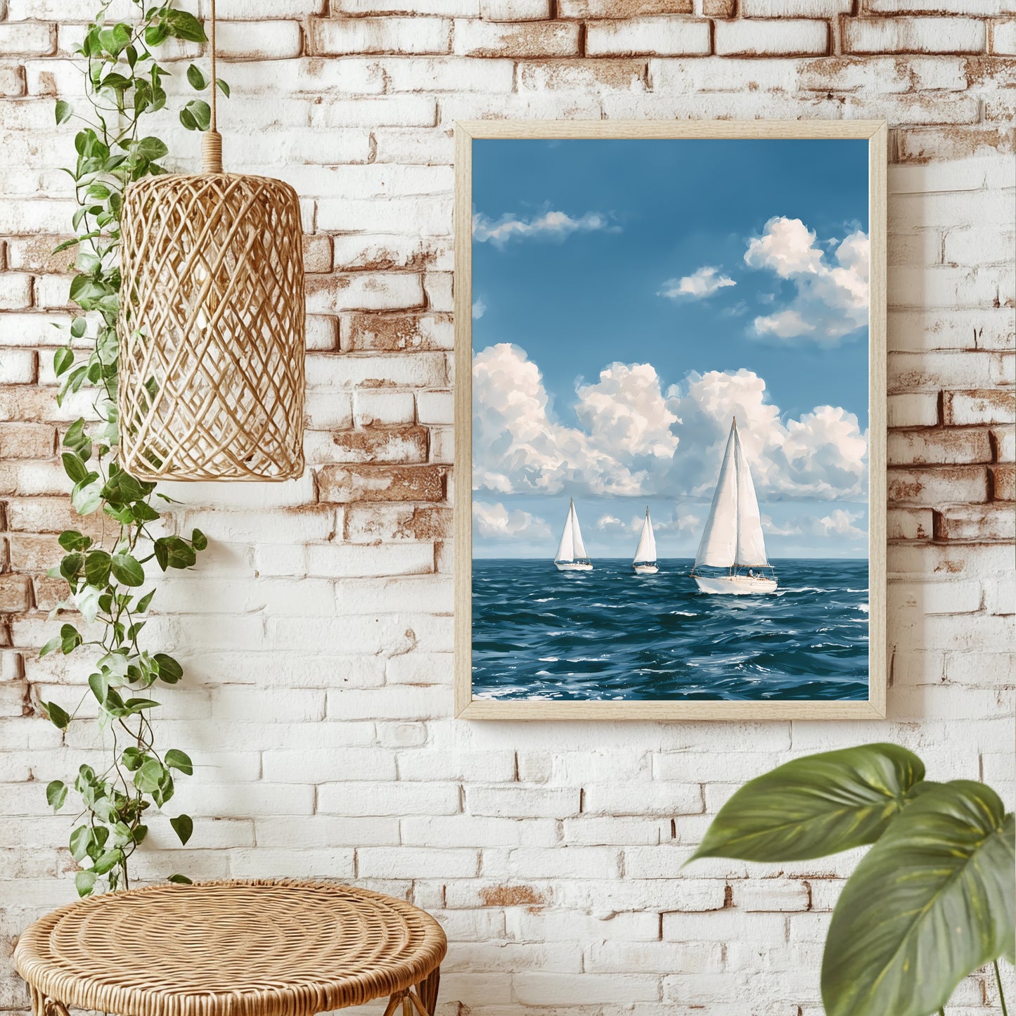Kleine Segelboote Poster – Raumansicht 1