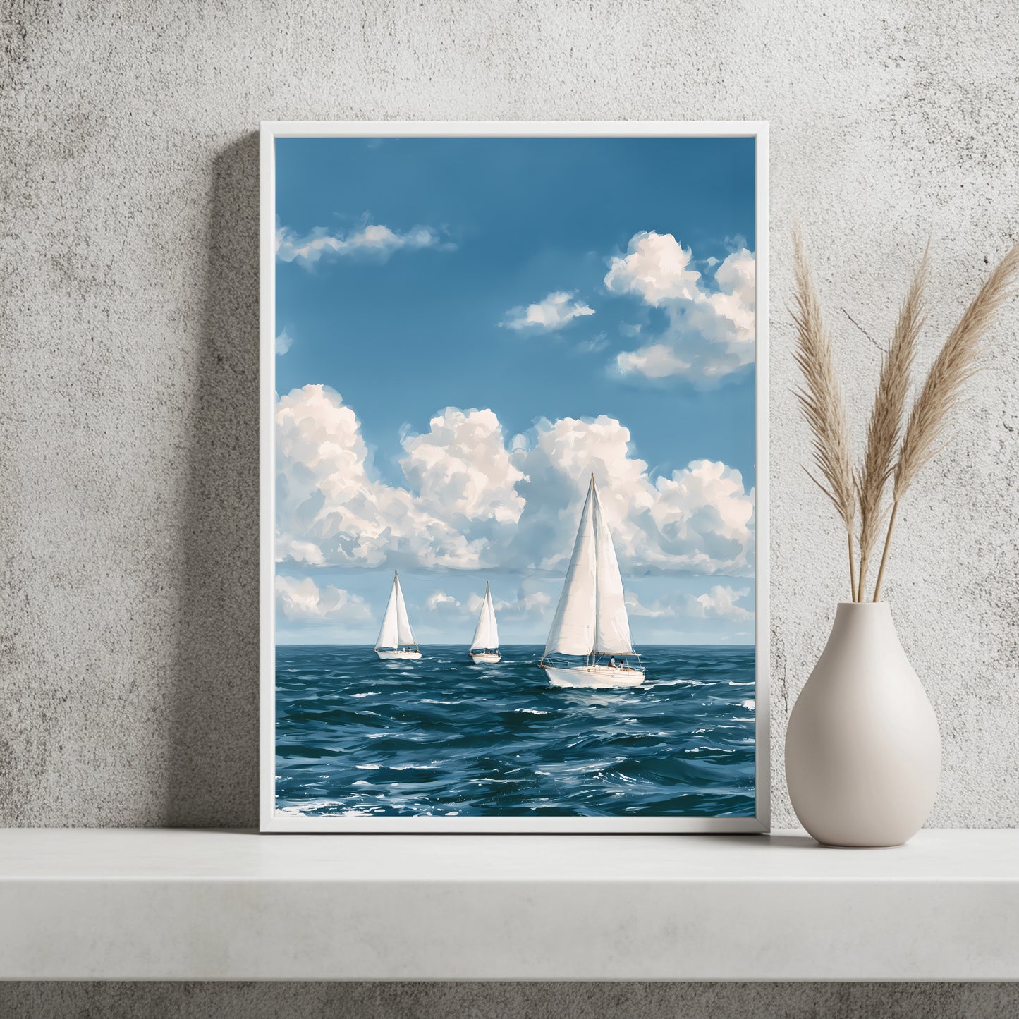 Kleine Segelboote Poster – Raumansicht 2